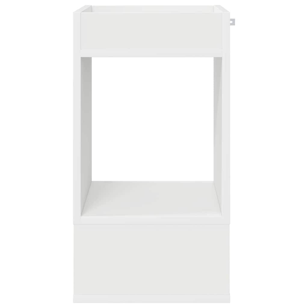 Tavolino Bianco 30 x 30 x 56 cm Legno multistrato