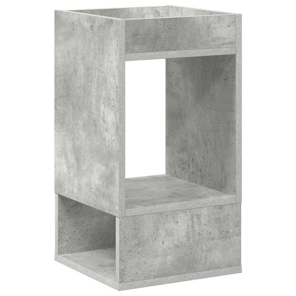 Tavolino 2 pcs Grigio cemento 30 x 30 x 56 cm Legno multistrato