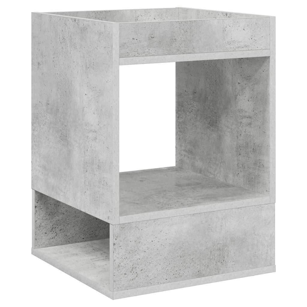 Tavolino 2 pcs Grigio cemento 40 x 40 x 56 cm Legno multistrato