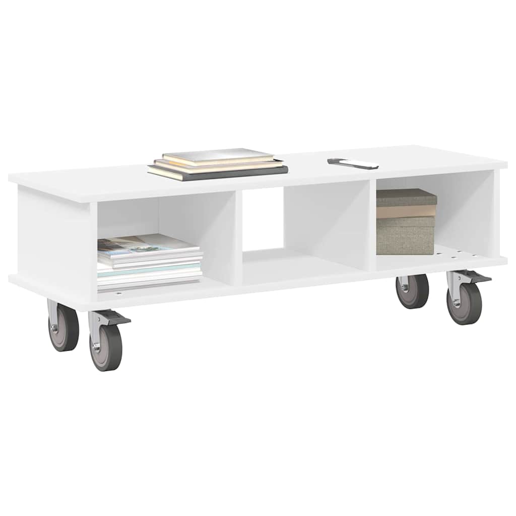 Supporto TV Bianco 100 x 35 x 35 cm Legno multistrato