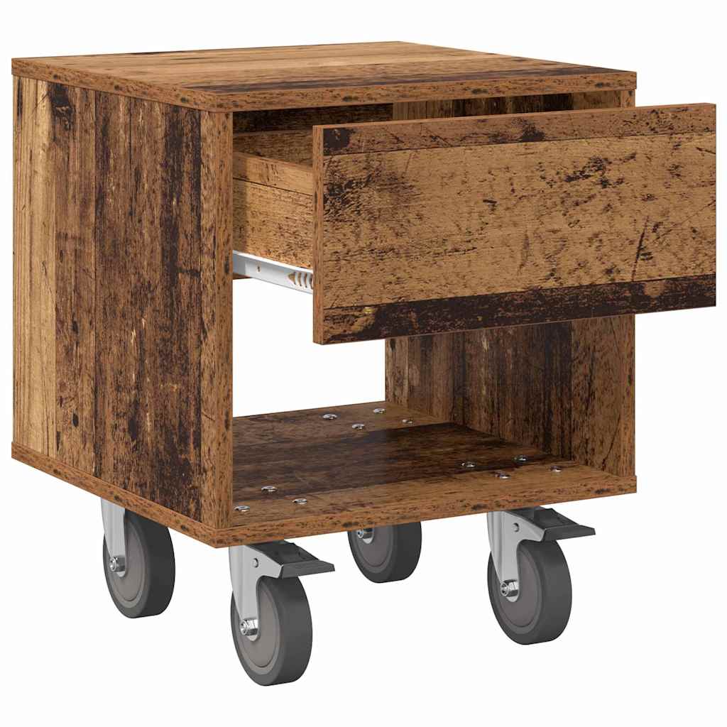 Comodino Legno vecchio 40,5 x 40 x 48 cm Legno multistrato