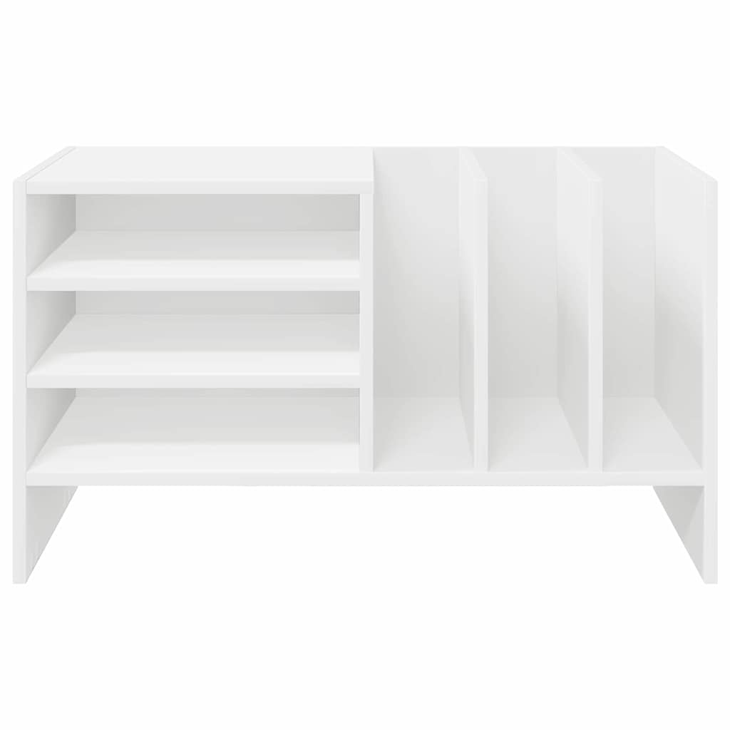 Mobile porta vinili Bianco 78.5 x 35 x 45 cm Legno multistrato