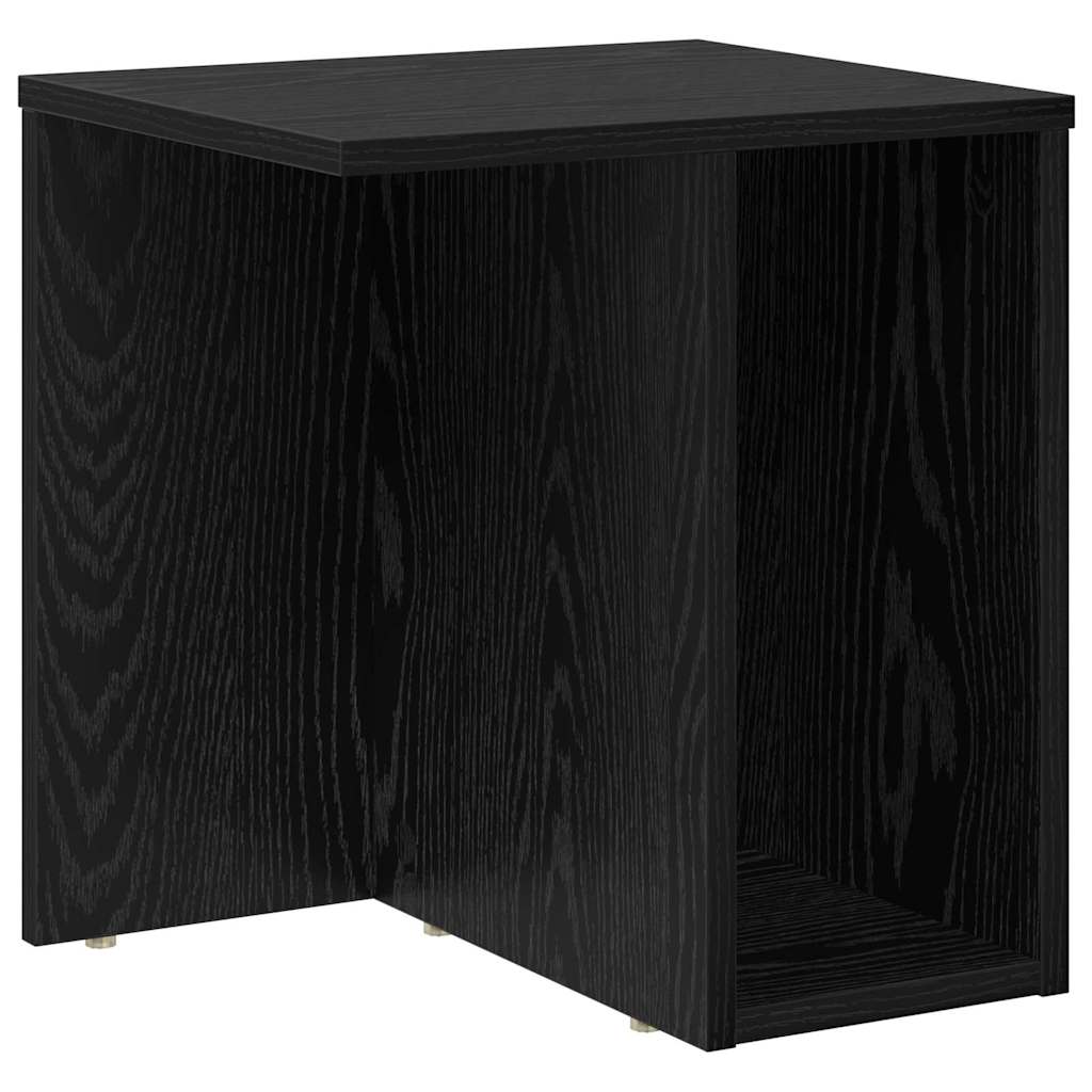 Tavolino 2 pcs Rovere Nero 37 x 32 x 40 cm Legno multistrato