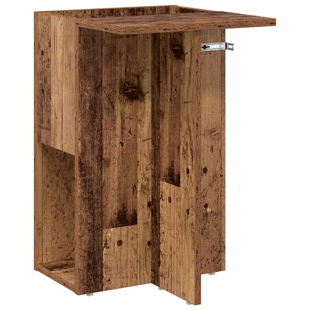 Tavolino Legno vecchio 35 x 40 x 55 cm Legno multistrato