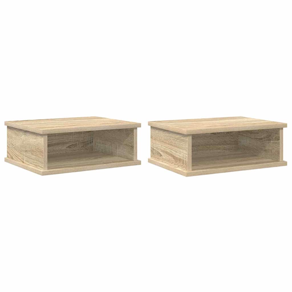 Comodino 2 pcs Rovere Sonoma 40 x 31 x 15 cm Legno multistrato