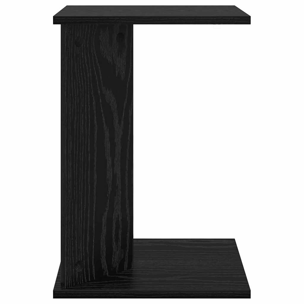 Tavolino Rovere Nero 35 x 25 x 50 cm Legno multistrato