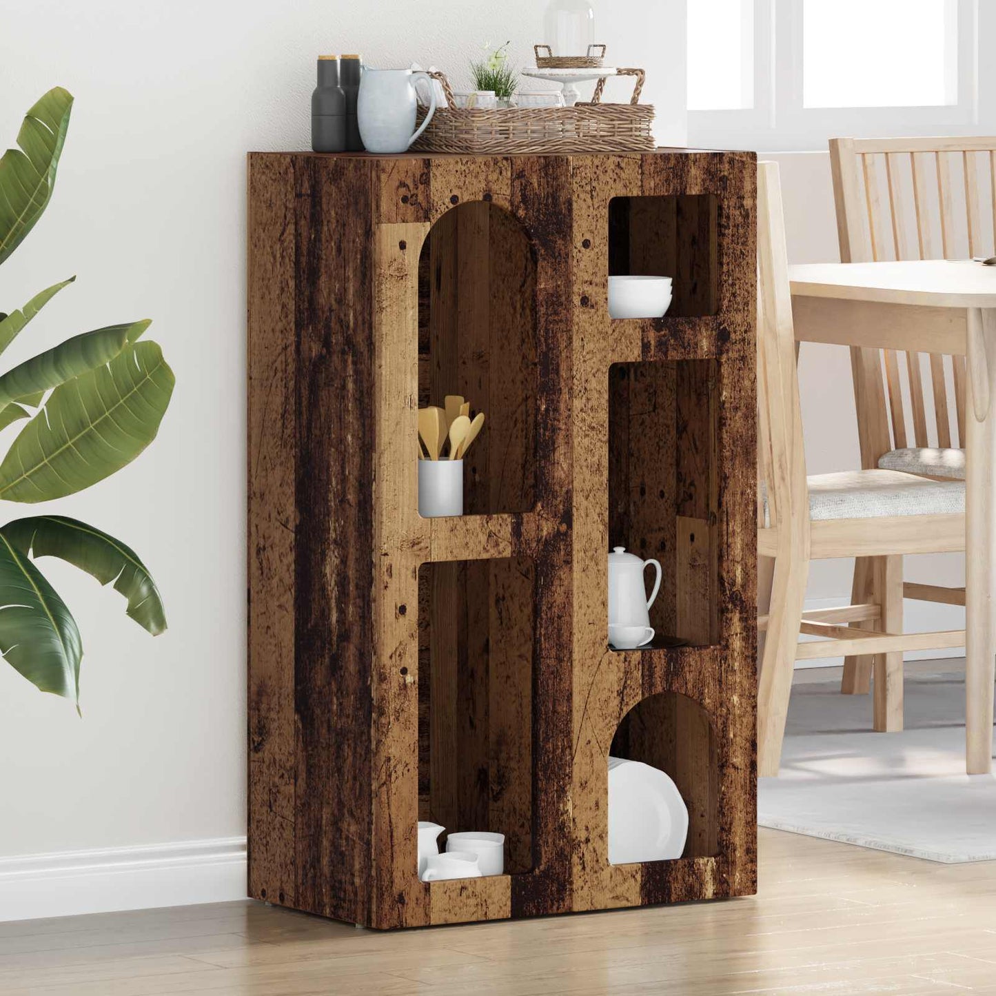 Credenza Legno vecchio 59 x 35 x 100,5 cm Legno multistrato