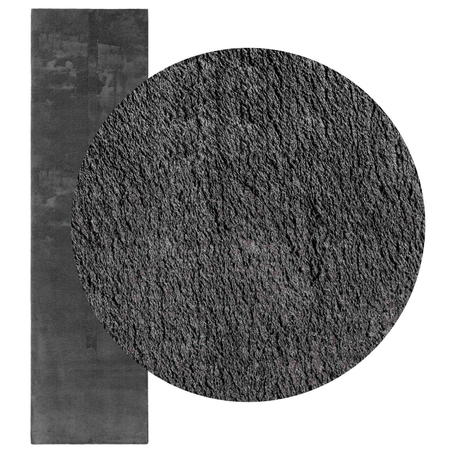 Tappeti per area HUARTE Antracite 1000 x 80 cm Poliestere