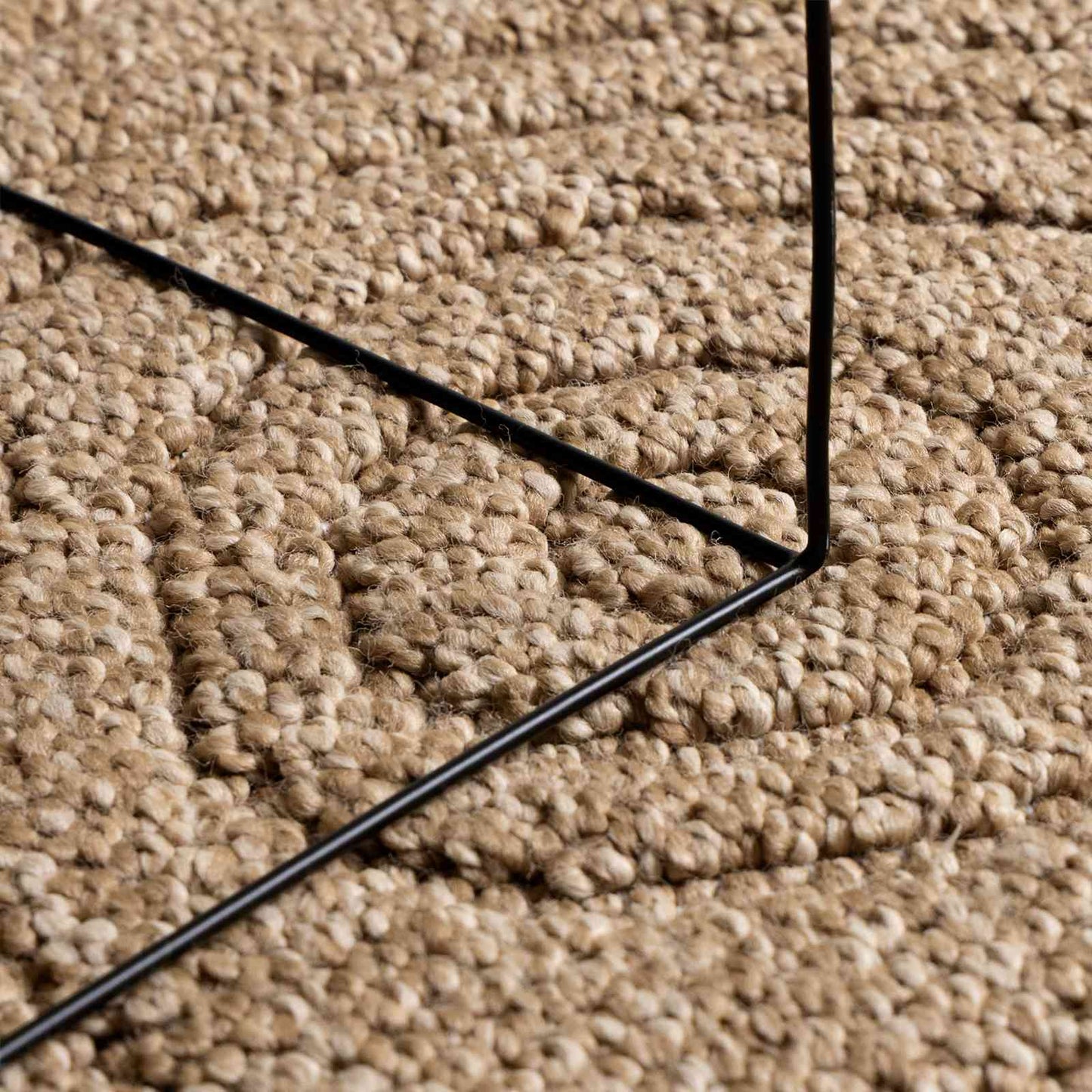 Tappeti per area Moiré Rotondo AGIRA Naturale Ø 200 CM