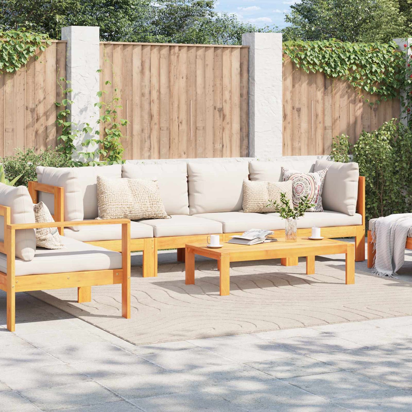 Tappeti per area Quadrato PALMERAS Beige 240 x 240 cm