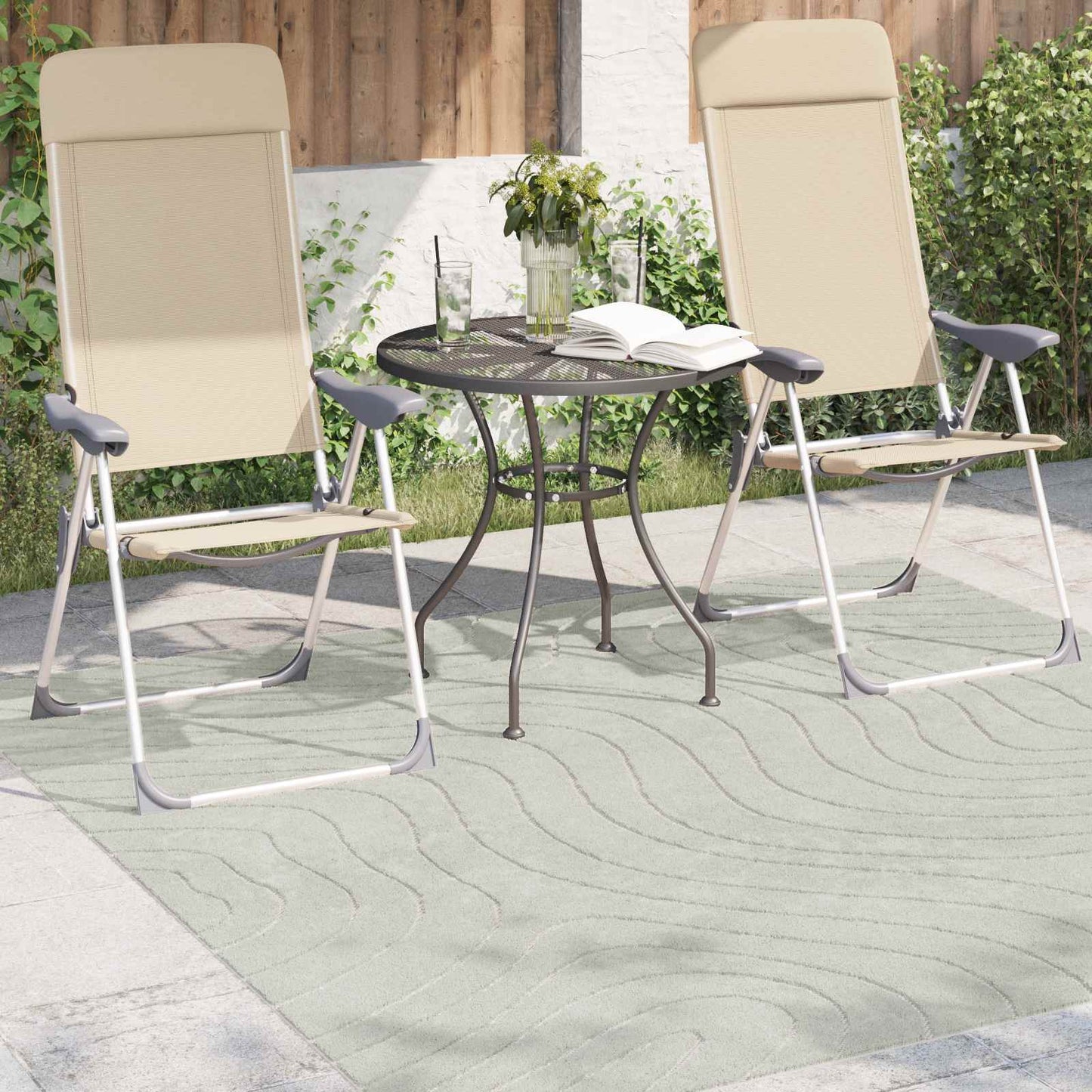 Tappeti per area Quadrato PALMERAS Verde 200 x 200 cm