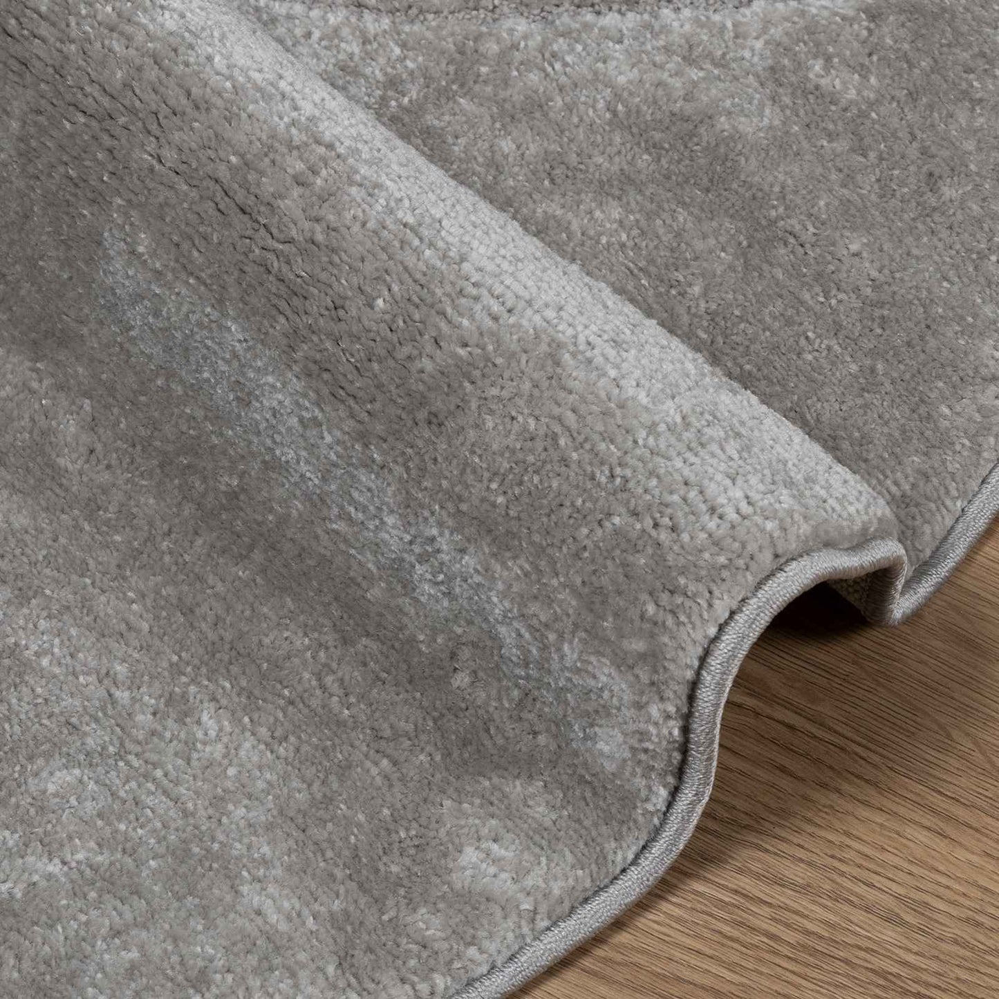 Tappeti per area Rotondo GALATI Grigio Ø 160 CM Poliestere