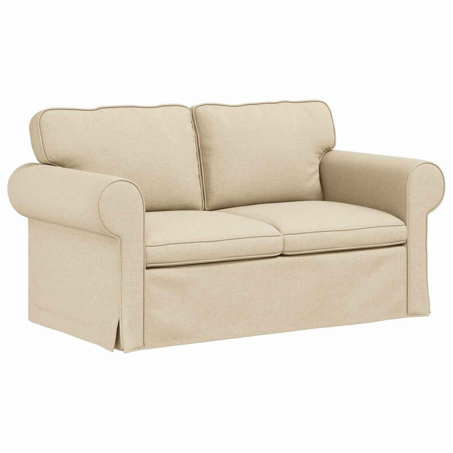 Set di divani 2 pcs Crema 155 x 82 x 80 cm Tessuto