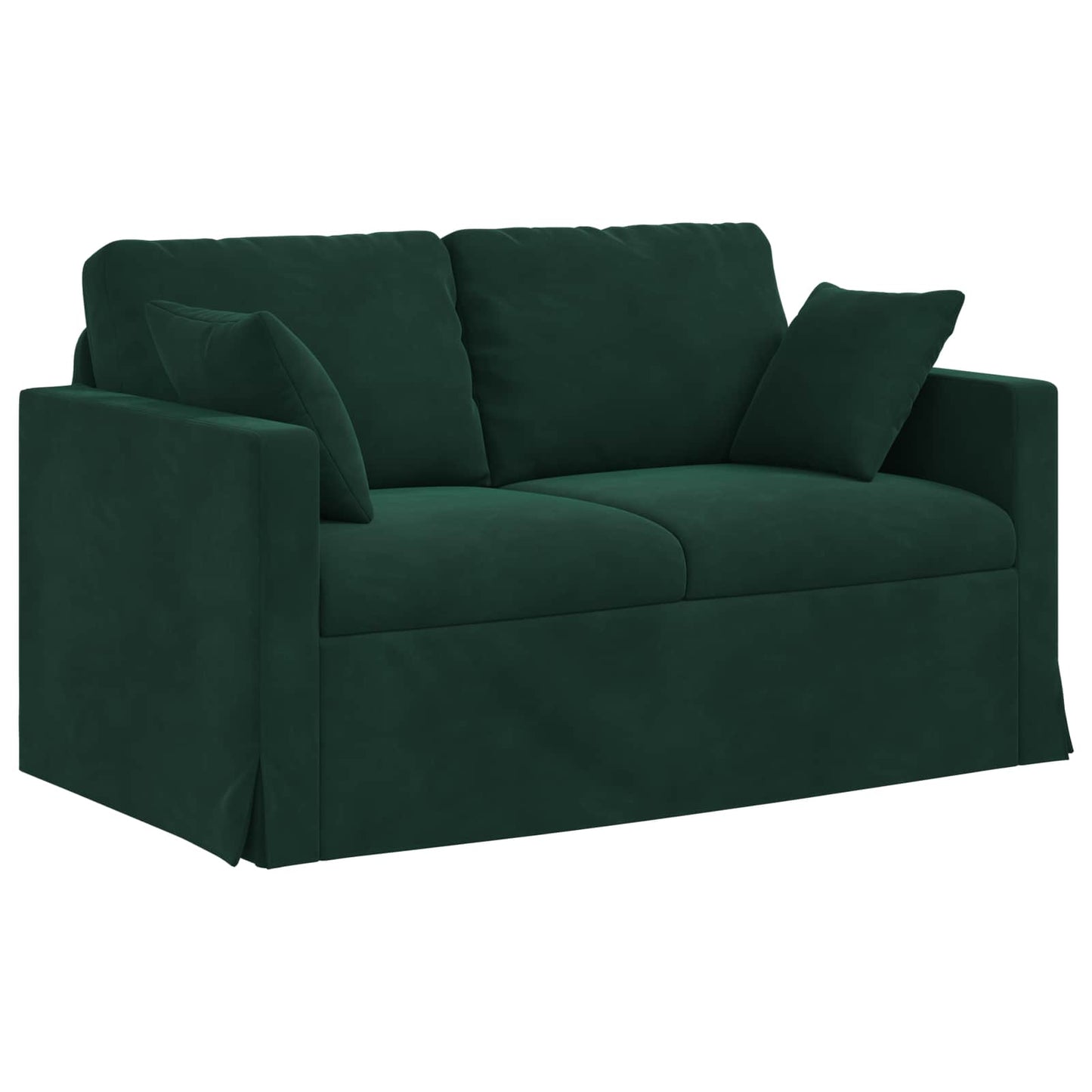 Set di divani 2 pcs Verde Scuro 138 x 78 x 80 cm Velluto