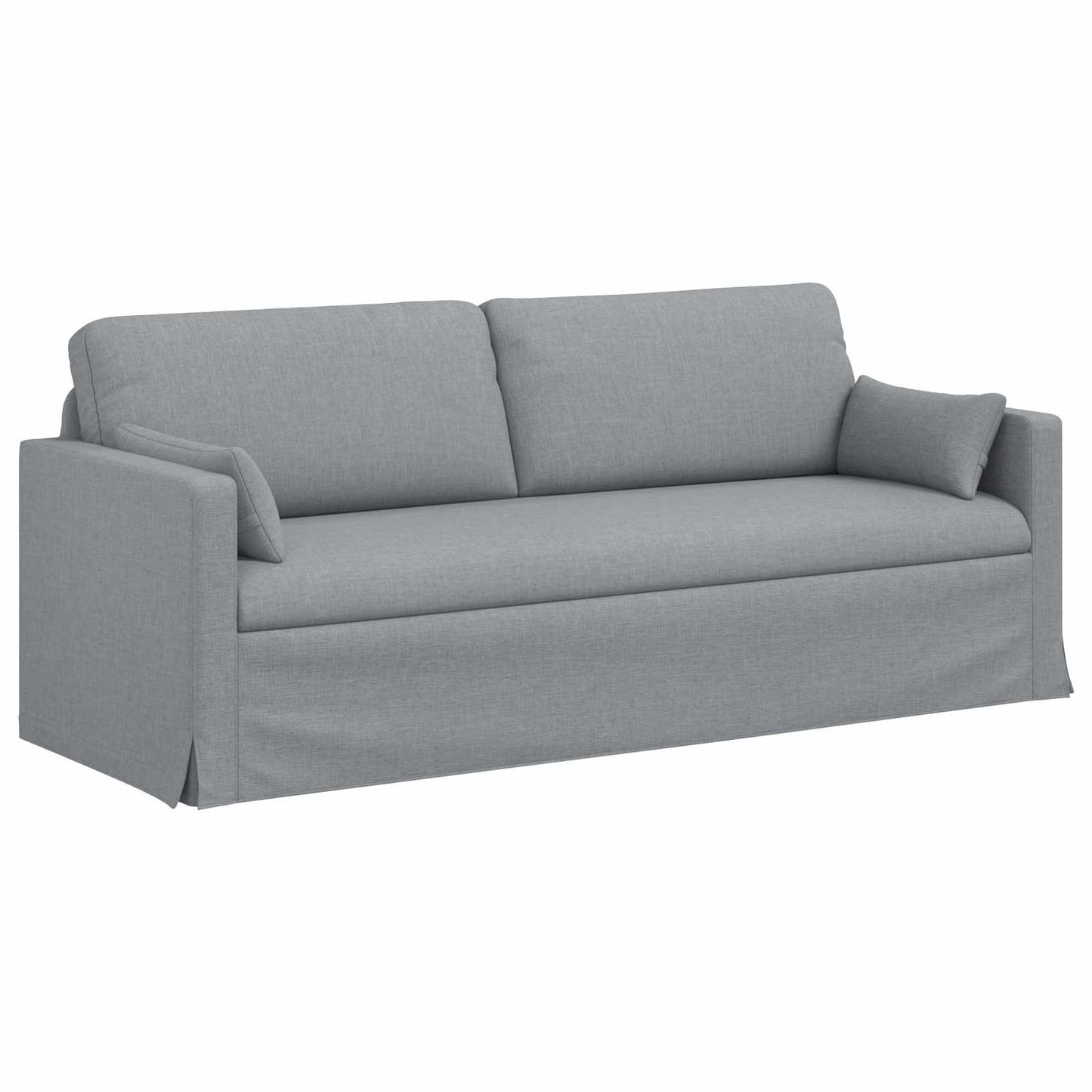 Set di divani 2 pcs Grigio chiaro 198 x 78 x 80 cm Tessuto