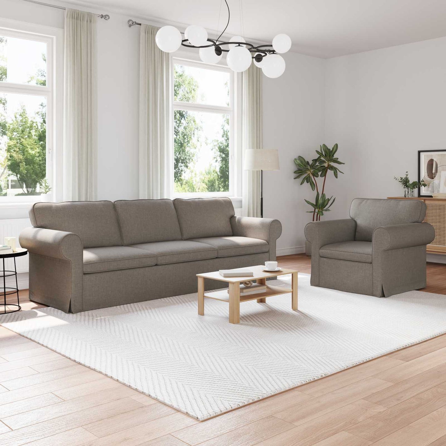 Set di divani 2 pcs Talpa 245 x 82 x 80 cm Tessuto