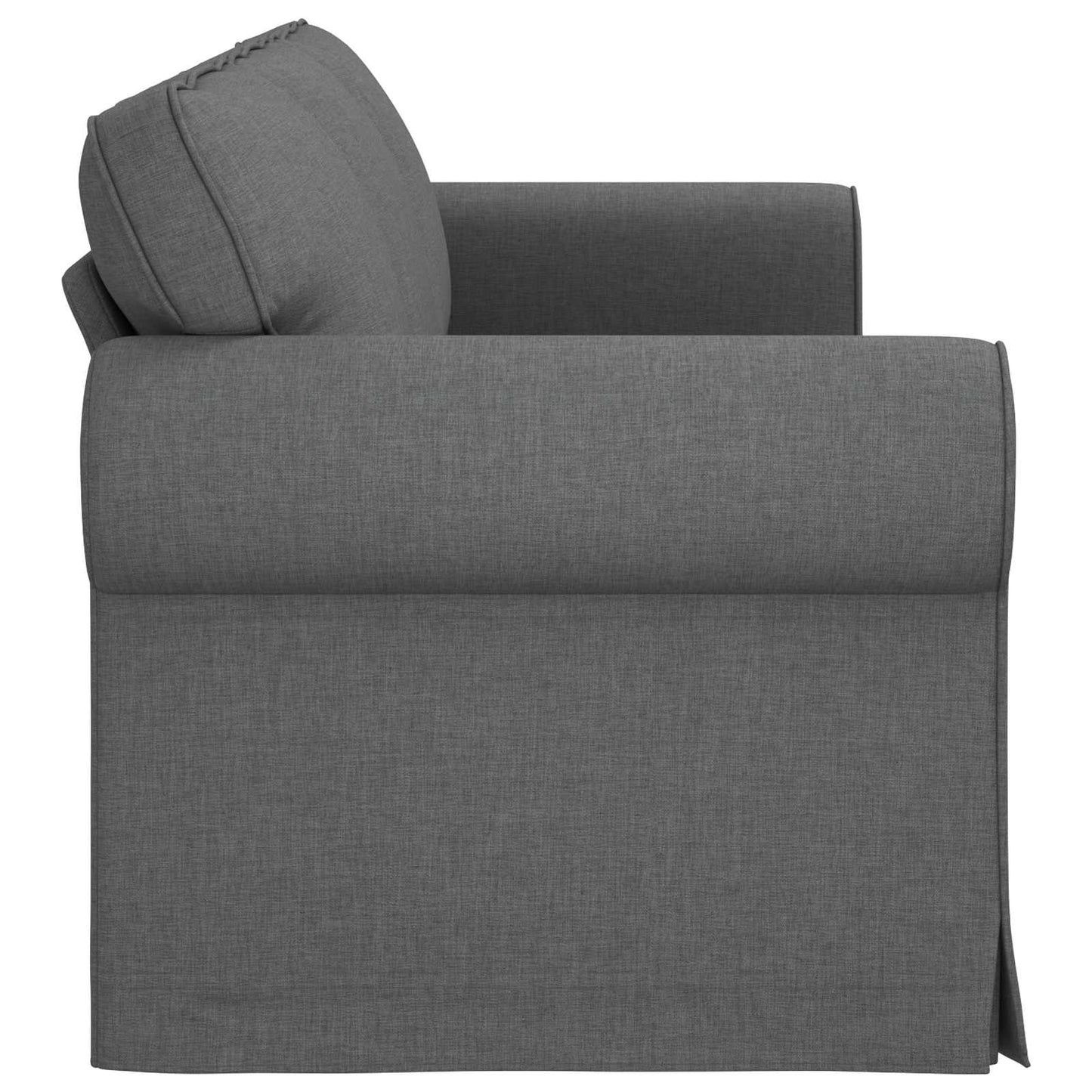 Divano Grigio scuro 215 x 82 x 80 cm Tessuto