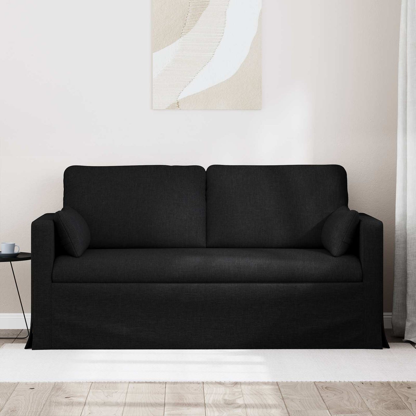 Divano Nero 158 x 78 x 80 cm Tessuto