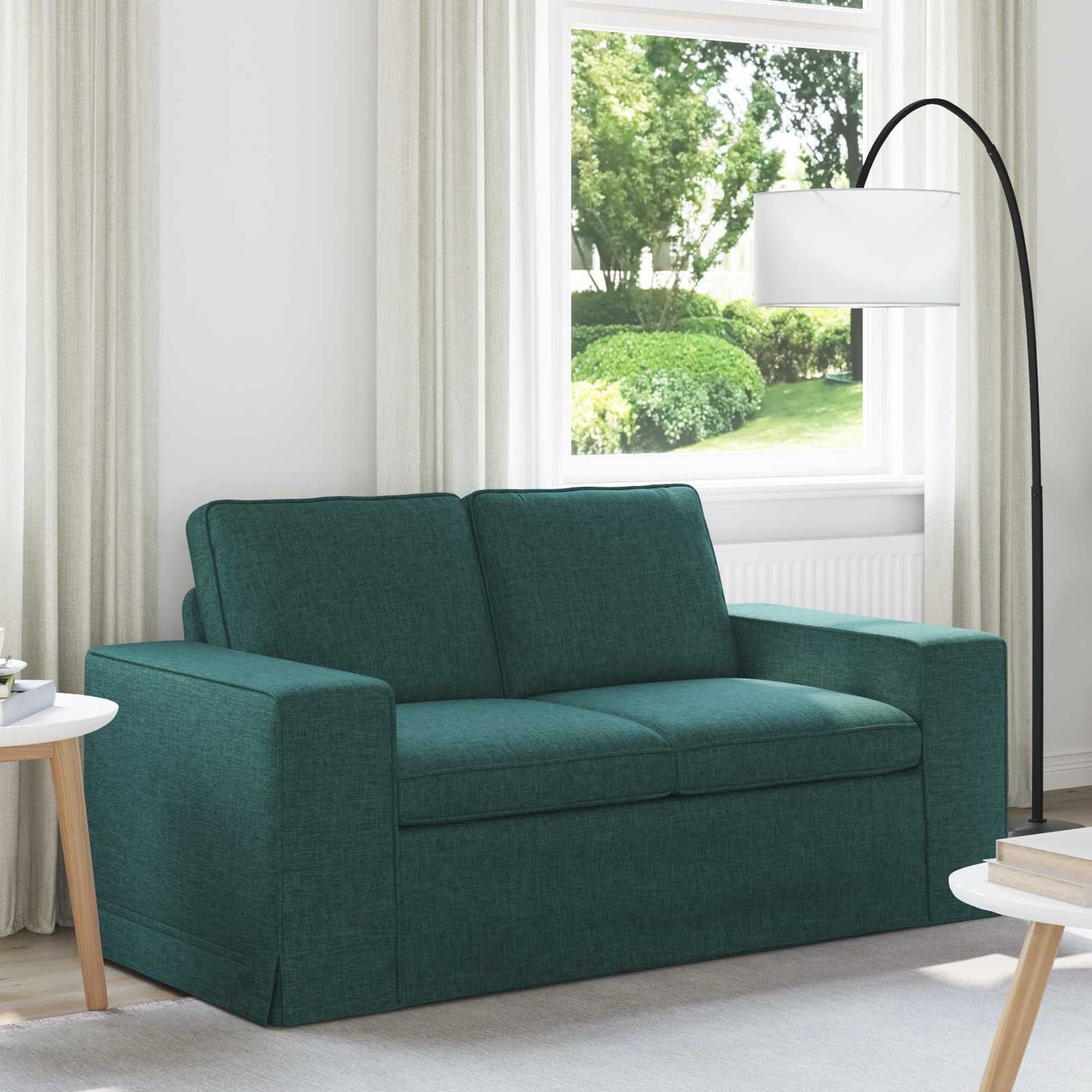 Divano Verde Scuro 162 x 80 x 82 cm Tessuto