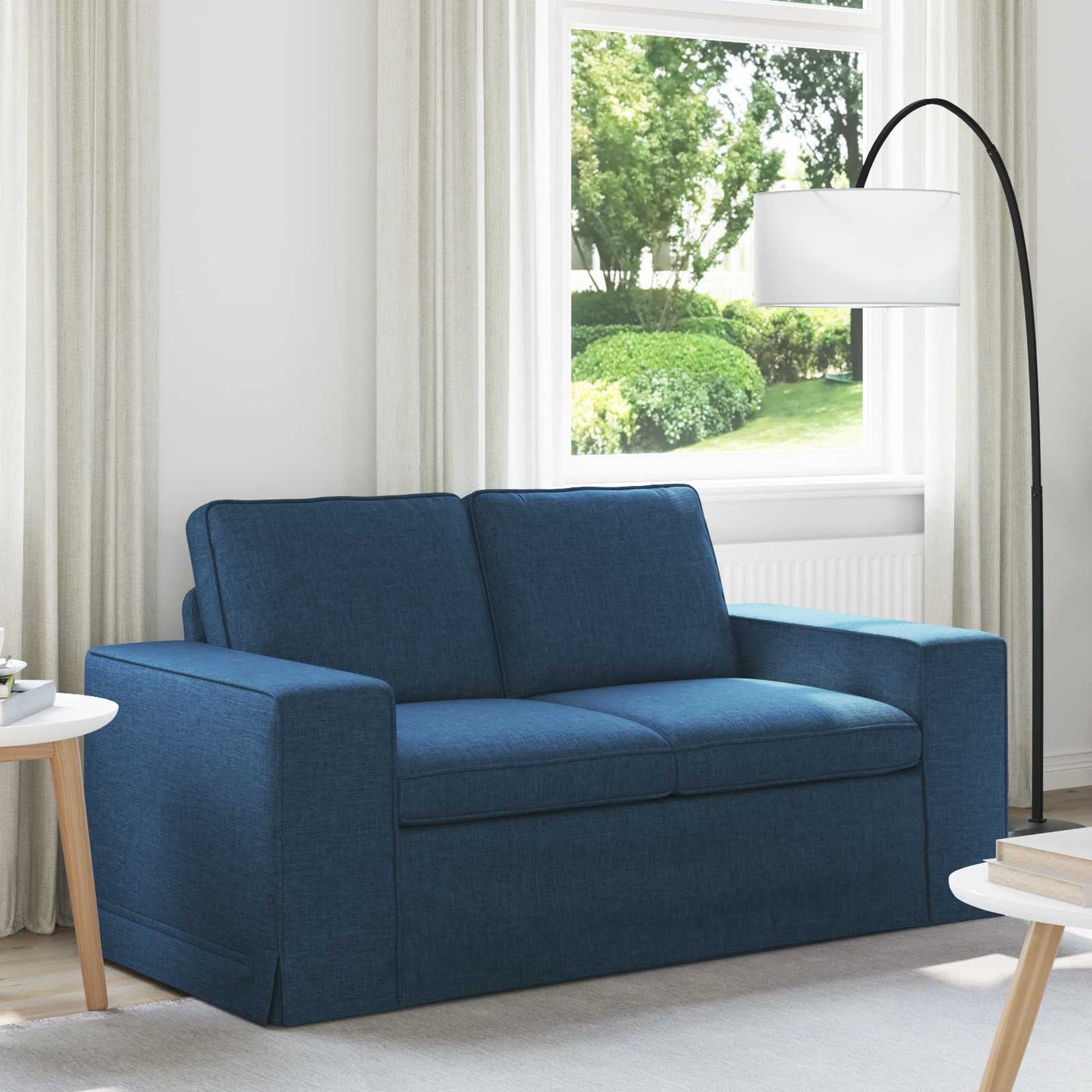 Divano Blu 162 x 80 x 82 cm Tessuto