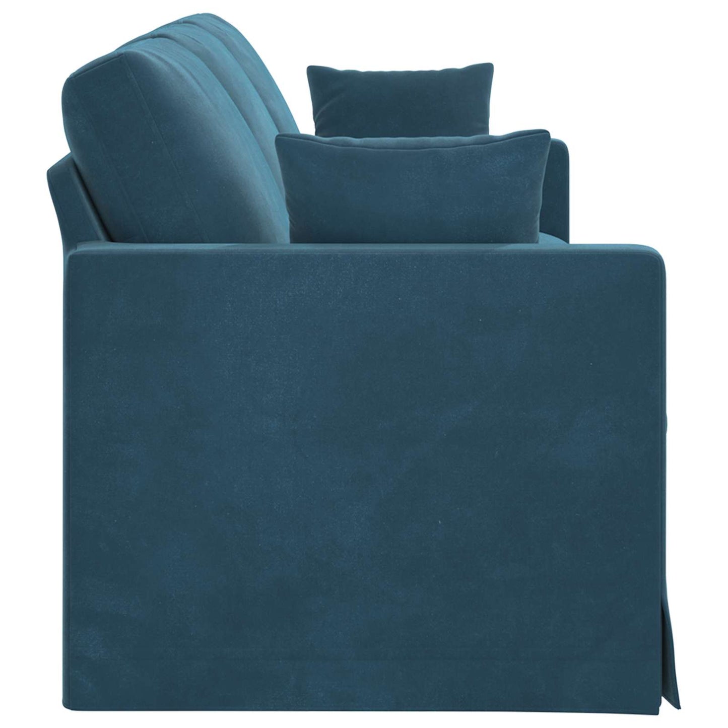 Divano Blu 228 x 78 x 80 cm Velluto