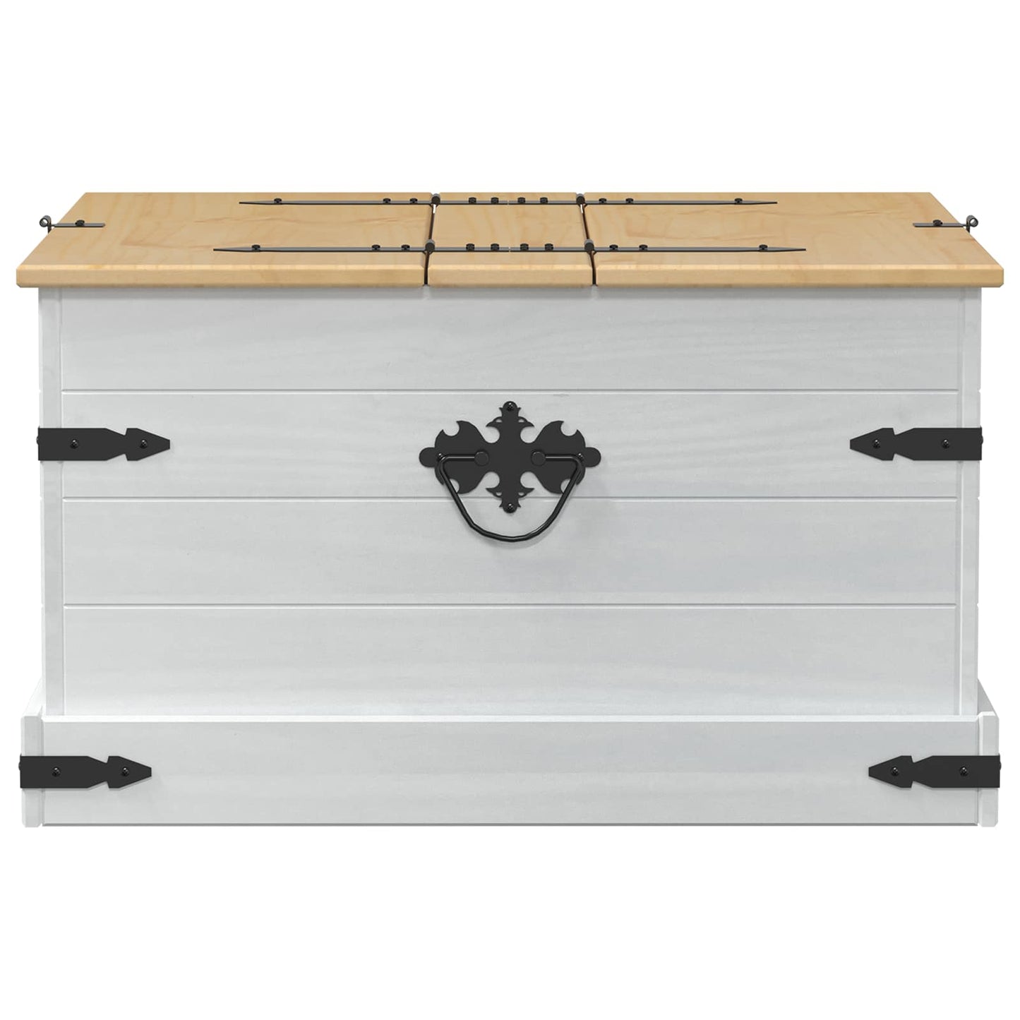 storage box Bianco 78 x 78 x 45 cm Pino massello