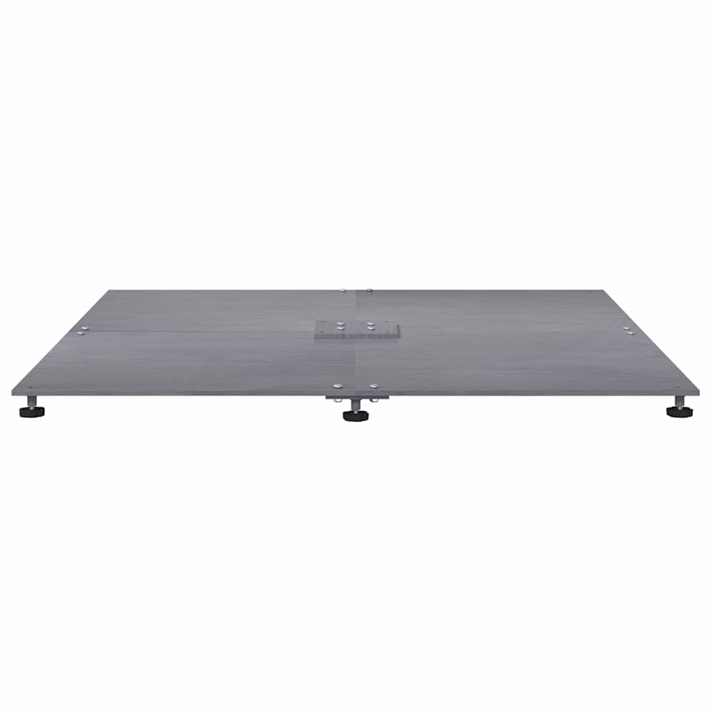 Base per ombrellone Aspetto legno grigio scuro 100 x 100 x 4 cm
