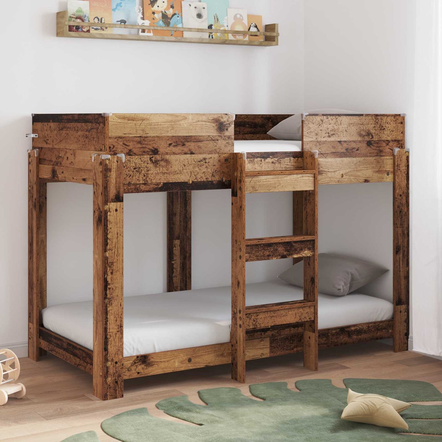 Letto a Castello per Bambini Legno vecchio 80 x 160 cm