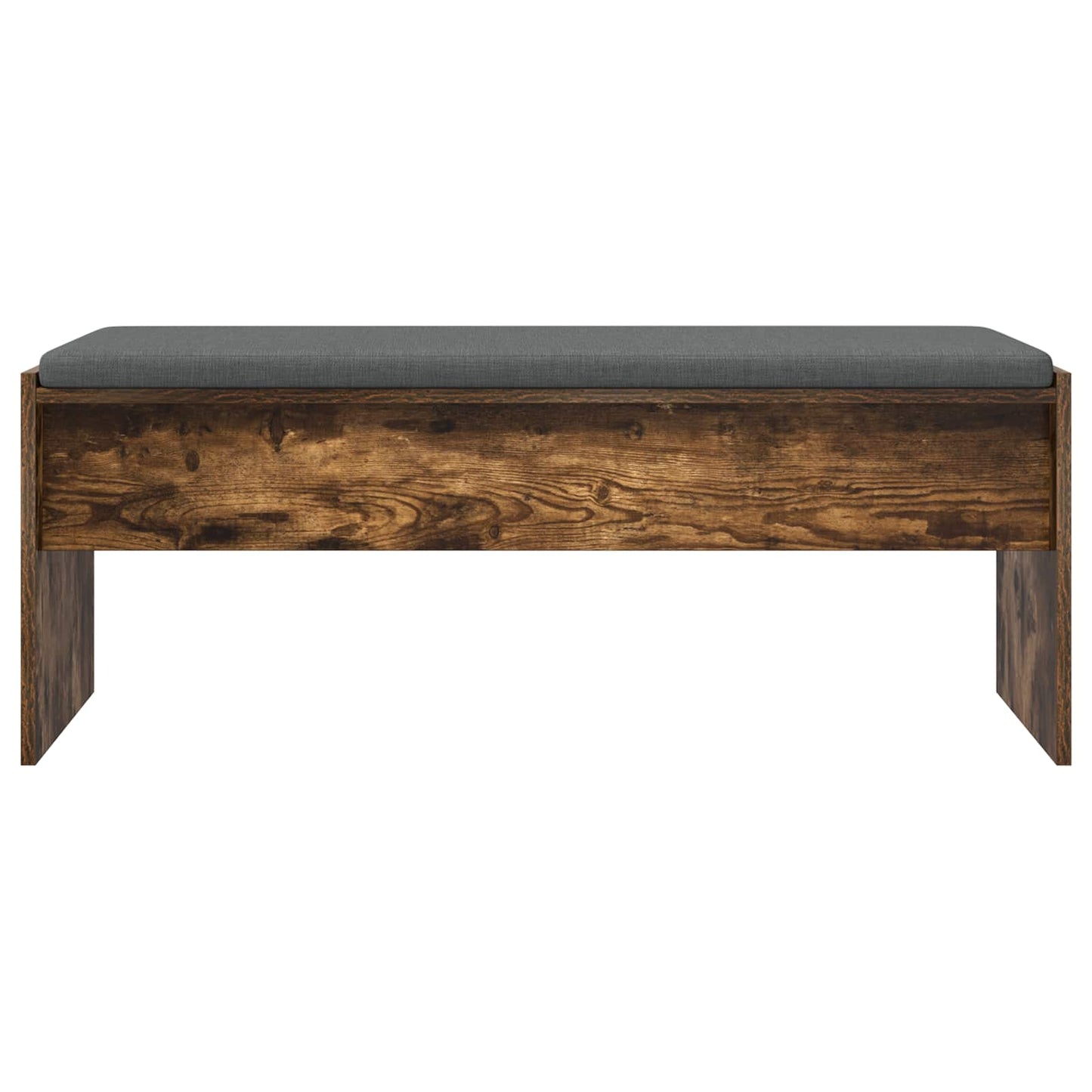 Panca per ingresso con cuscino Rovere fumé 103 x 38 x 40 cm