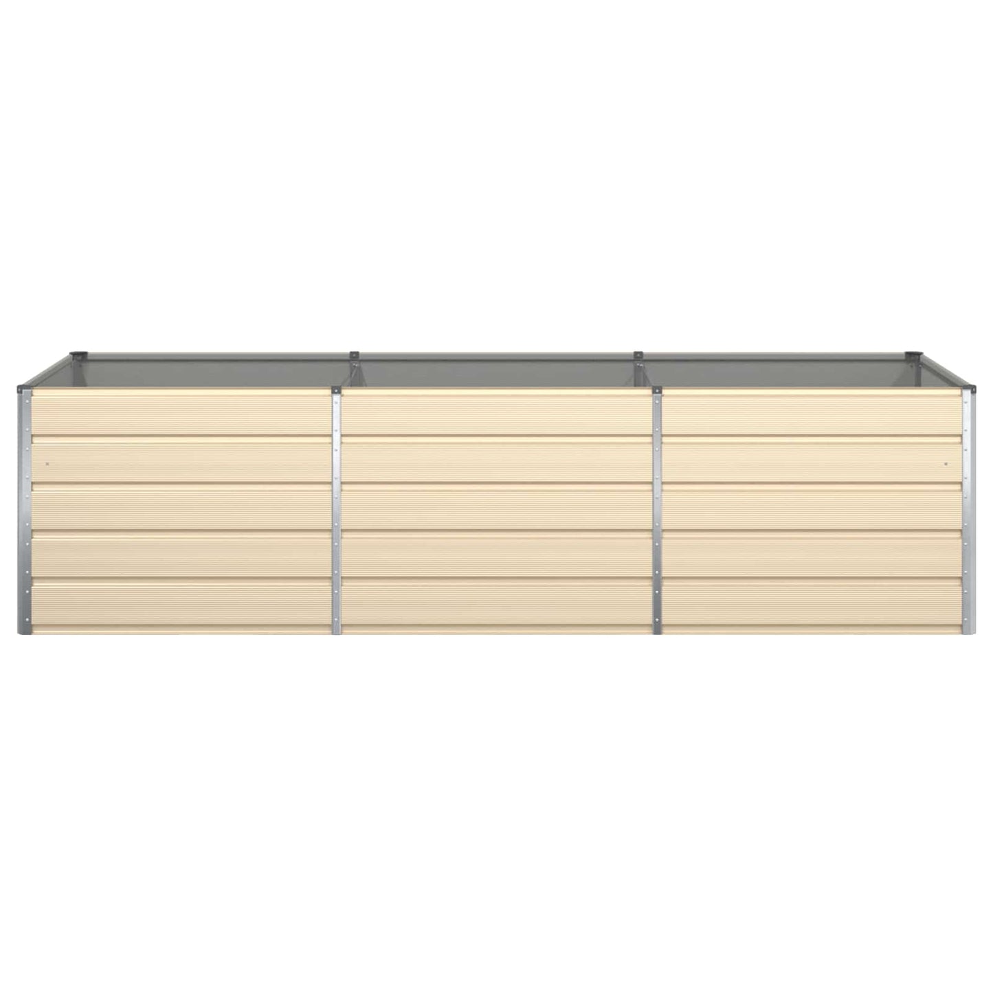 Fioriera Avorio 290 x 100 x 75 cm Acciaio zincato