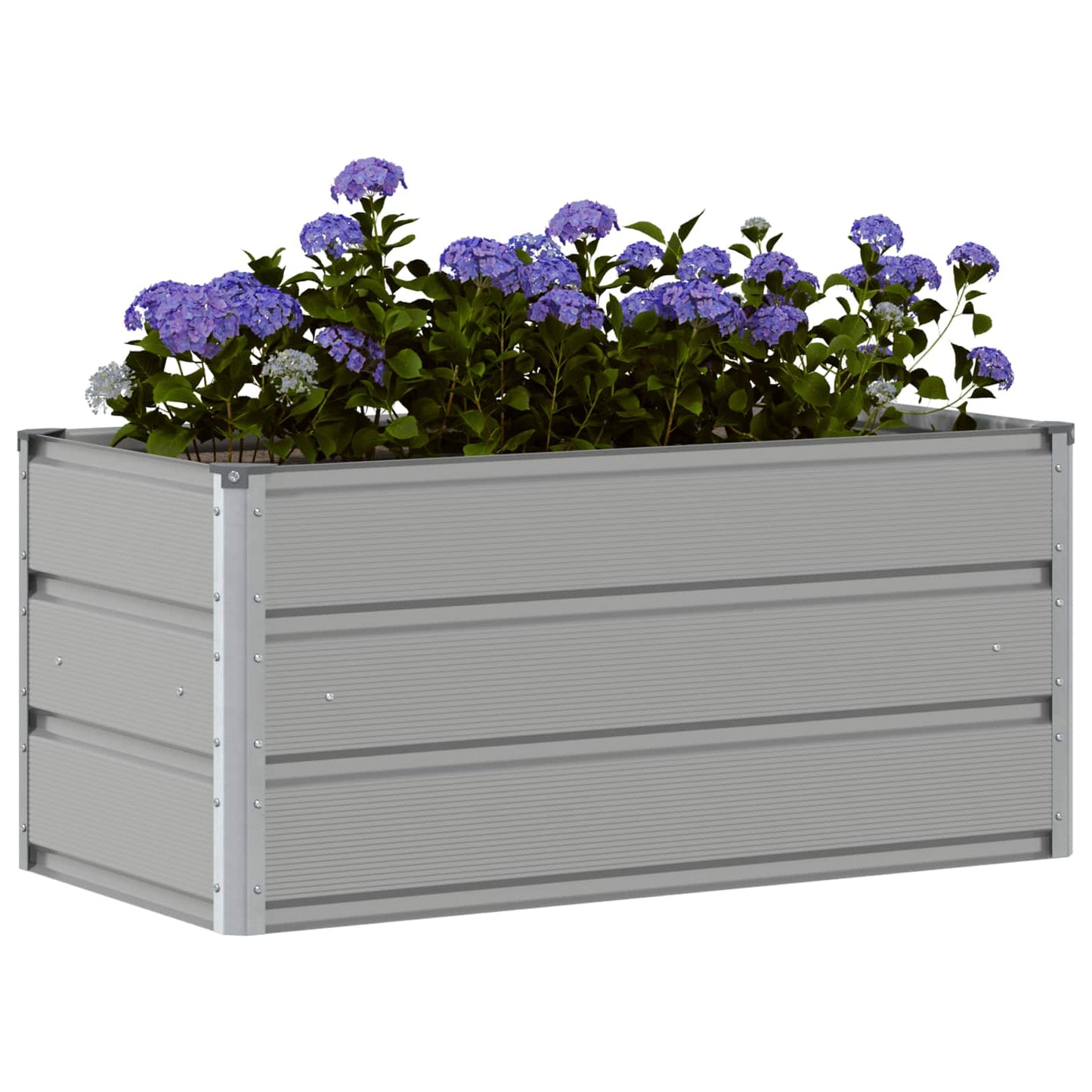 Fioriera Grigio chiaro 100 x 50 x 45 cm Acciaio zincato