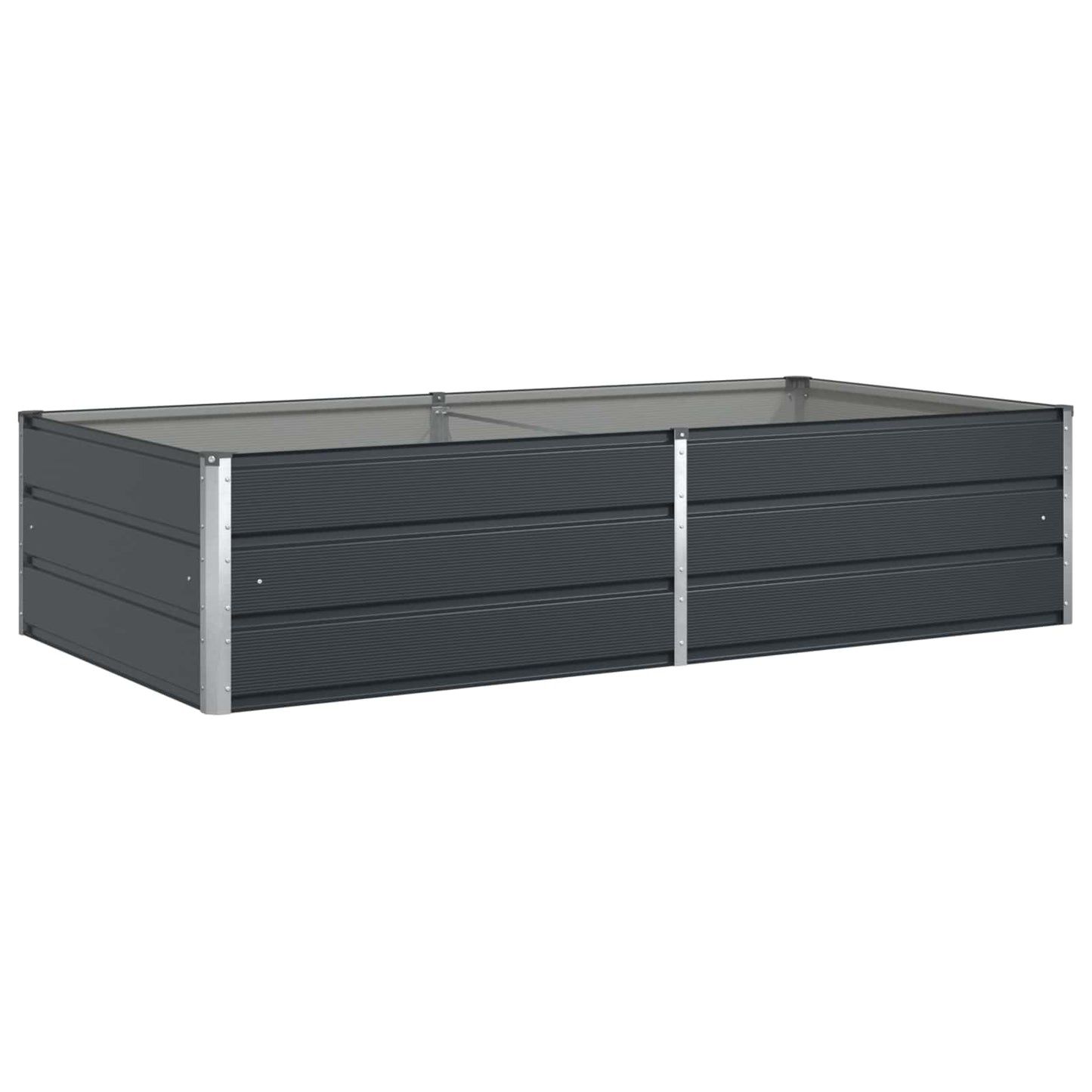 Fioriera Antracite 195 x 100 x 45 cm Acciaio zincato