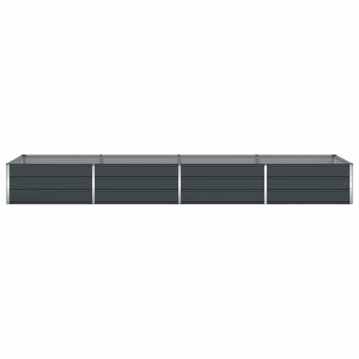 Fioriera Antracite 385 x 100 x 45 cm Acciaio zincato
