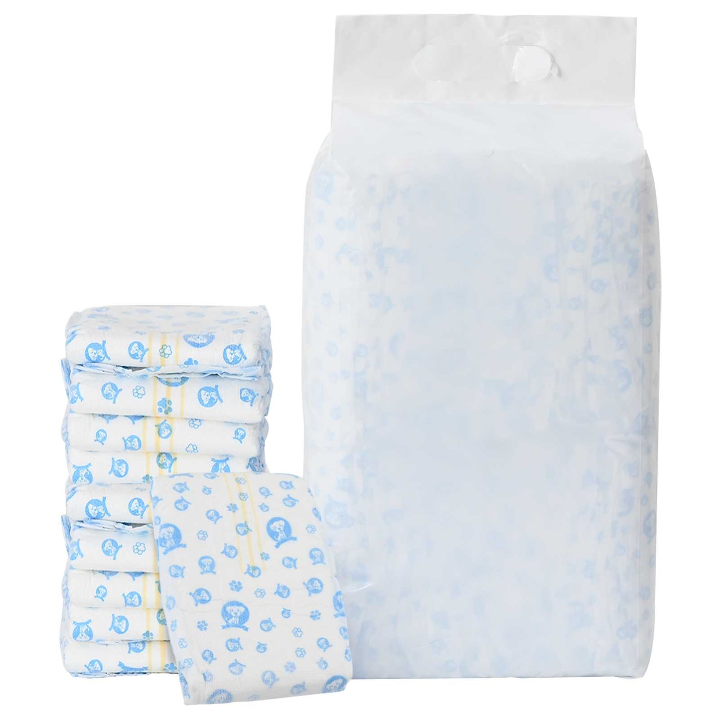 Pannolino usa e getta per cani maschi 30 pcs Bianco S