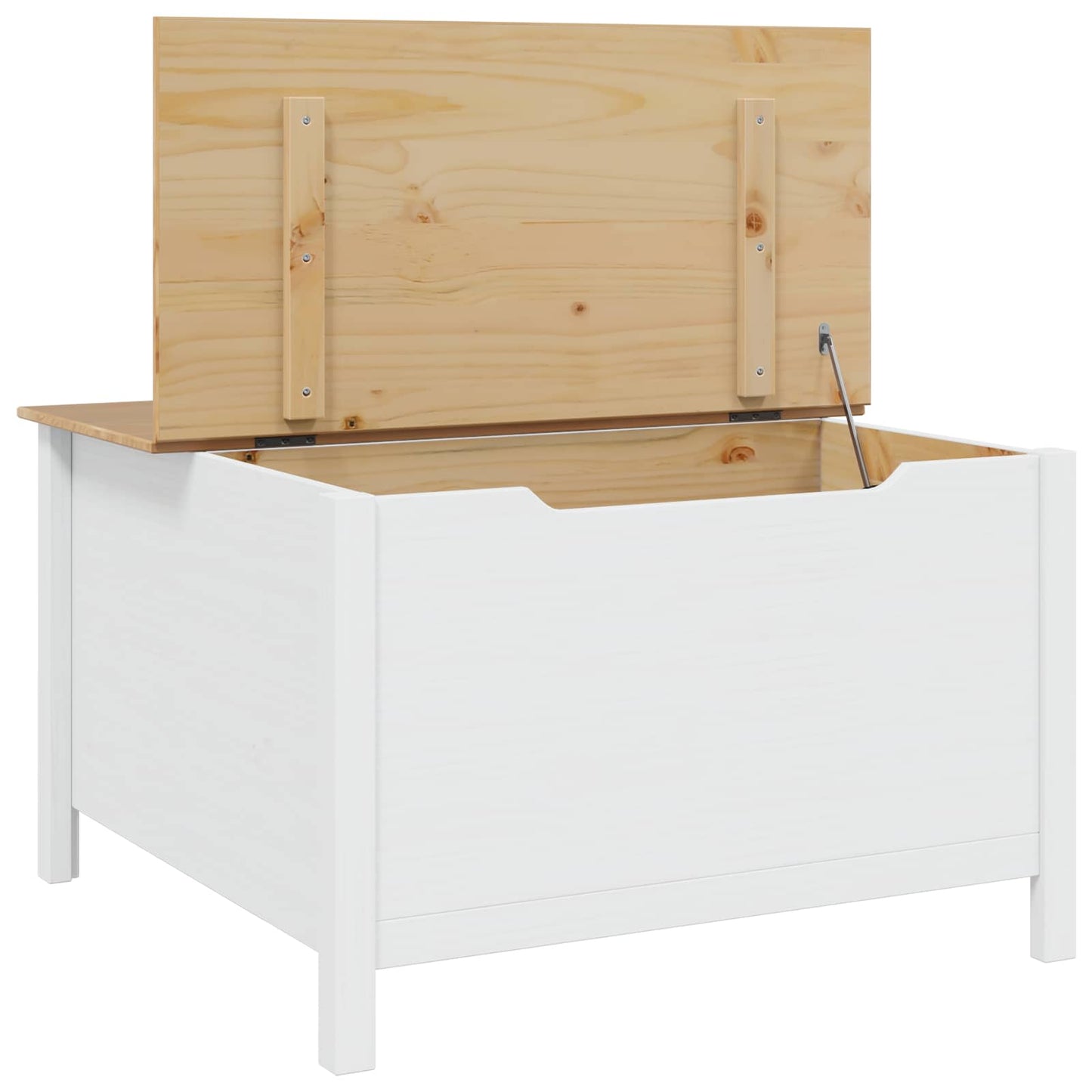 Tavolino da salotto con cassetto Hill Bianco e marrone miele