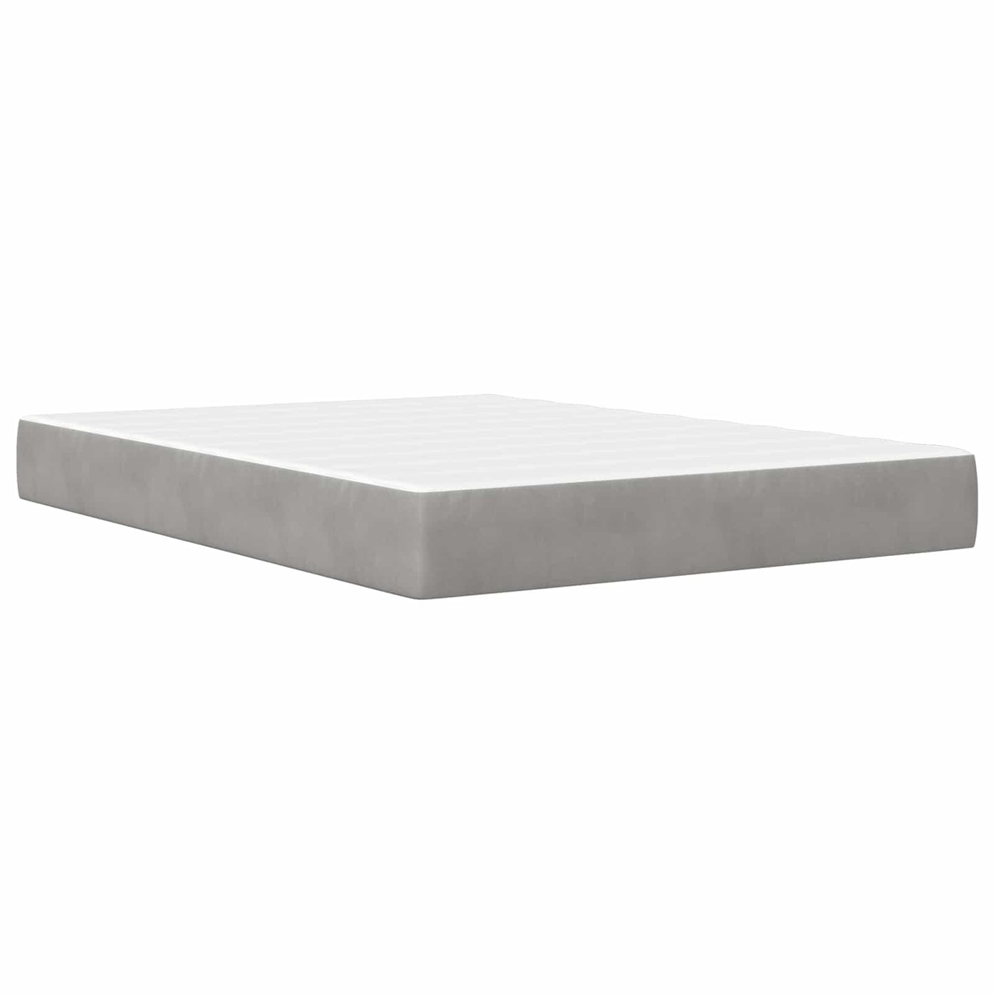 Struttura letto con materasso Grigio chiaro 180 x 200 cm