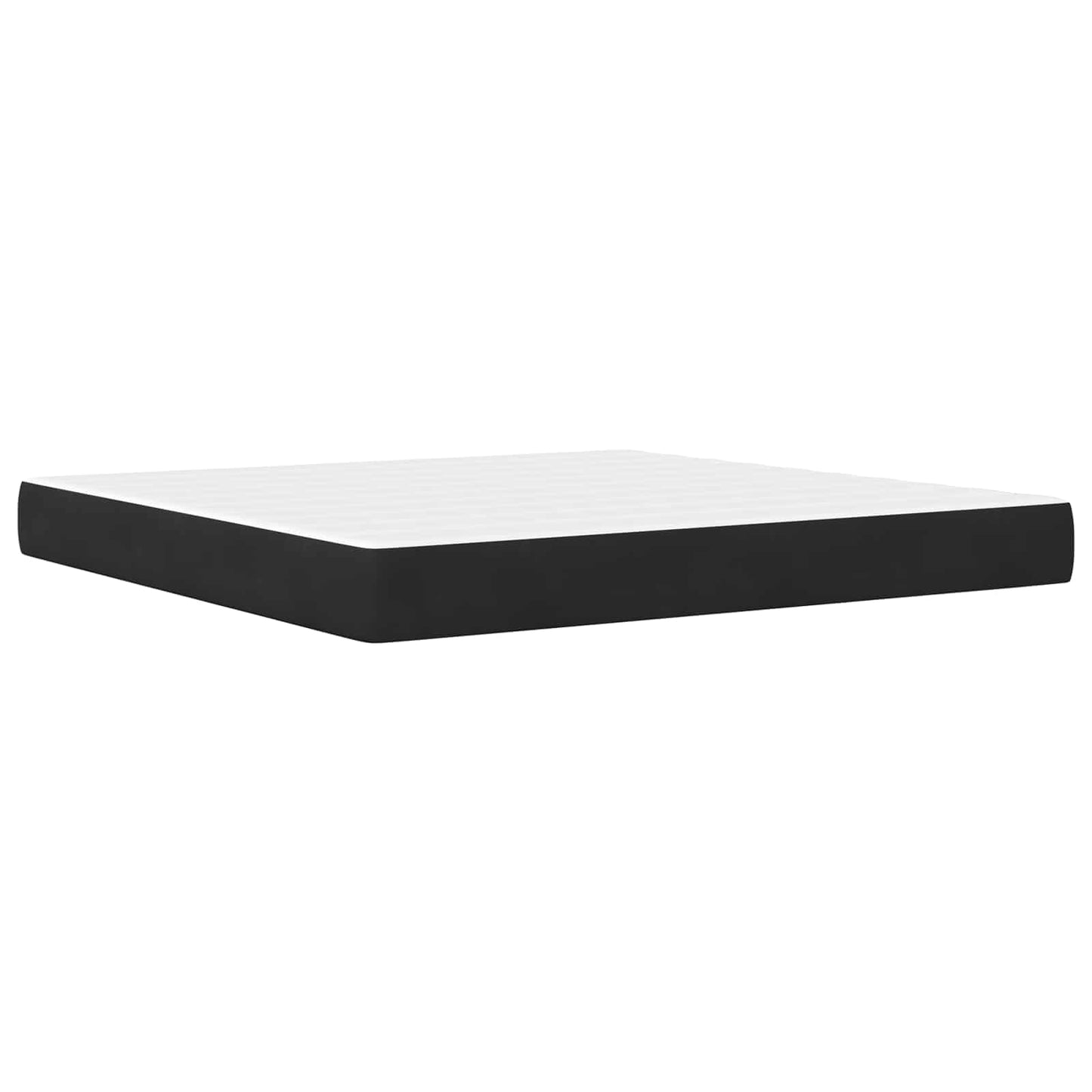 Struttura del letto con materasso Nero 200 x 200 cm Velluto