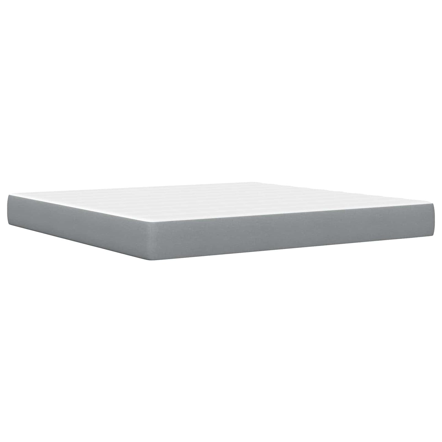 Struttura del letto Grigio chiaro 200 x 200 cm Poliestere