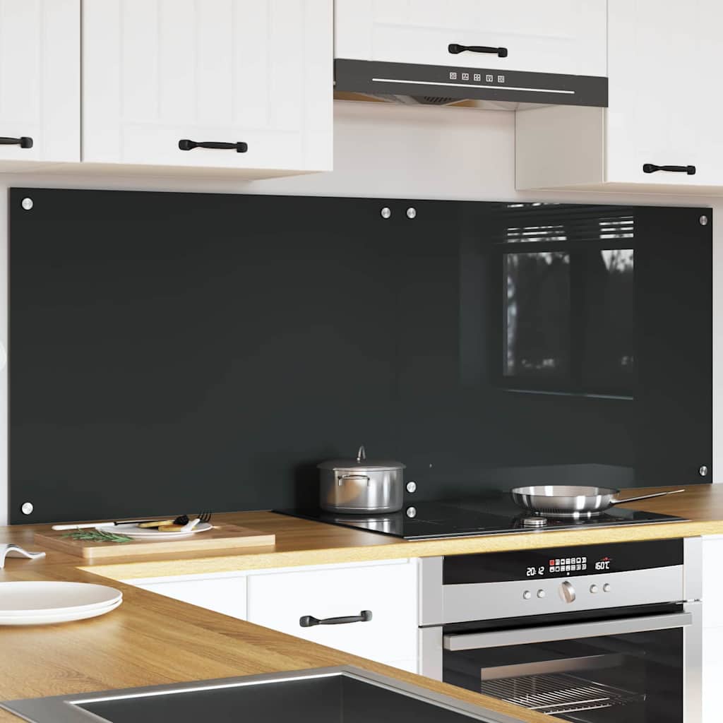 Schienale da cucina 2 pcs Grigio scuro 80 x 60 cm