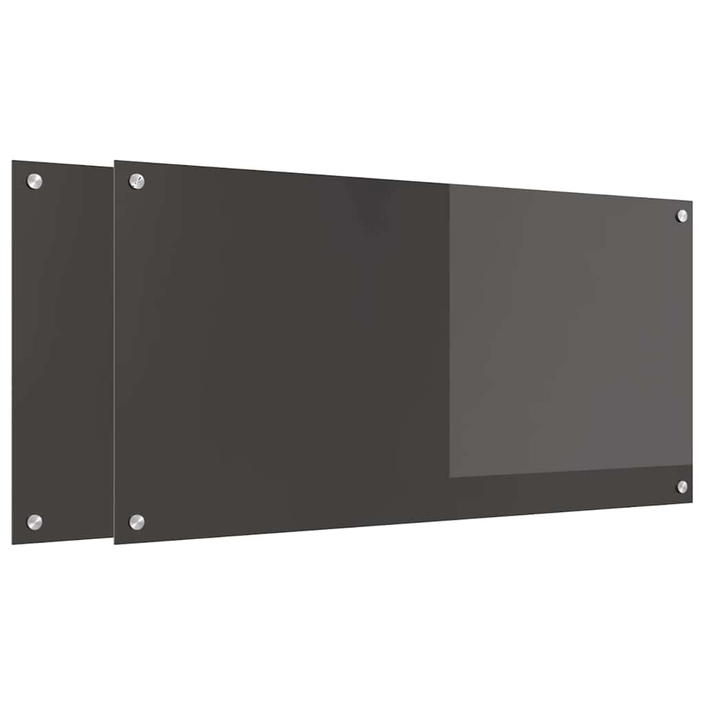 Schienale da cucina 2 pcs Grigio scuro 100 x 50 cm