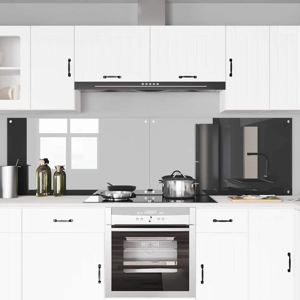 Schienale da cucina 2 pcs Grigio scuro 110 x 60 cm