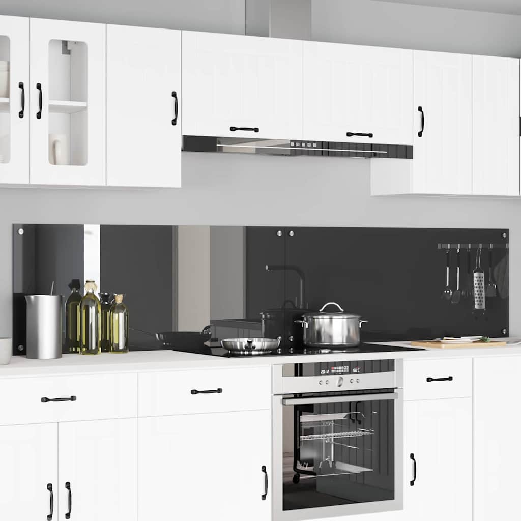 Schienale da cucina 2 pcs Grigio scuro 120 x 50 cm