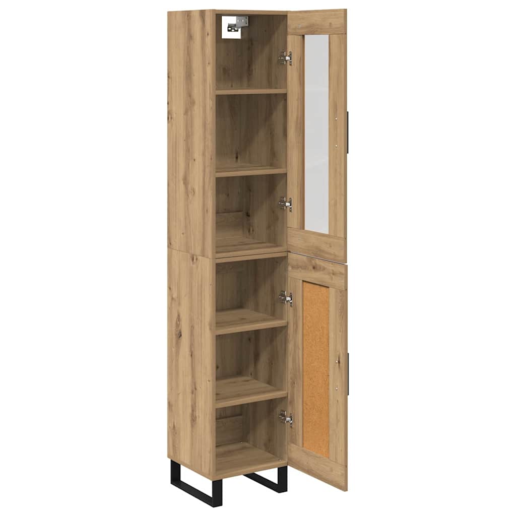 Credenza Rovere artigianale 34,5 x 34 x 180 cm