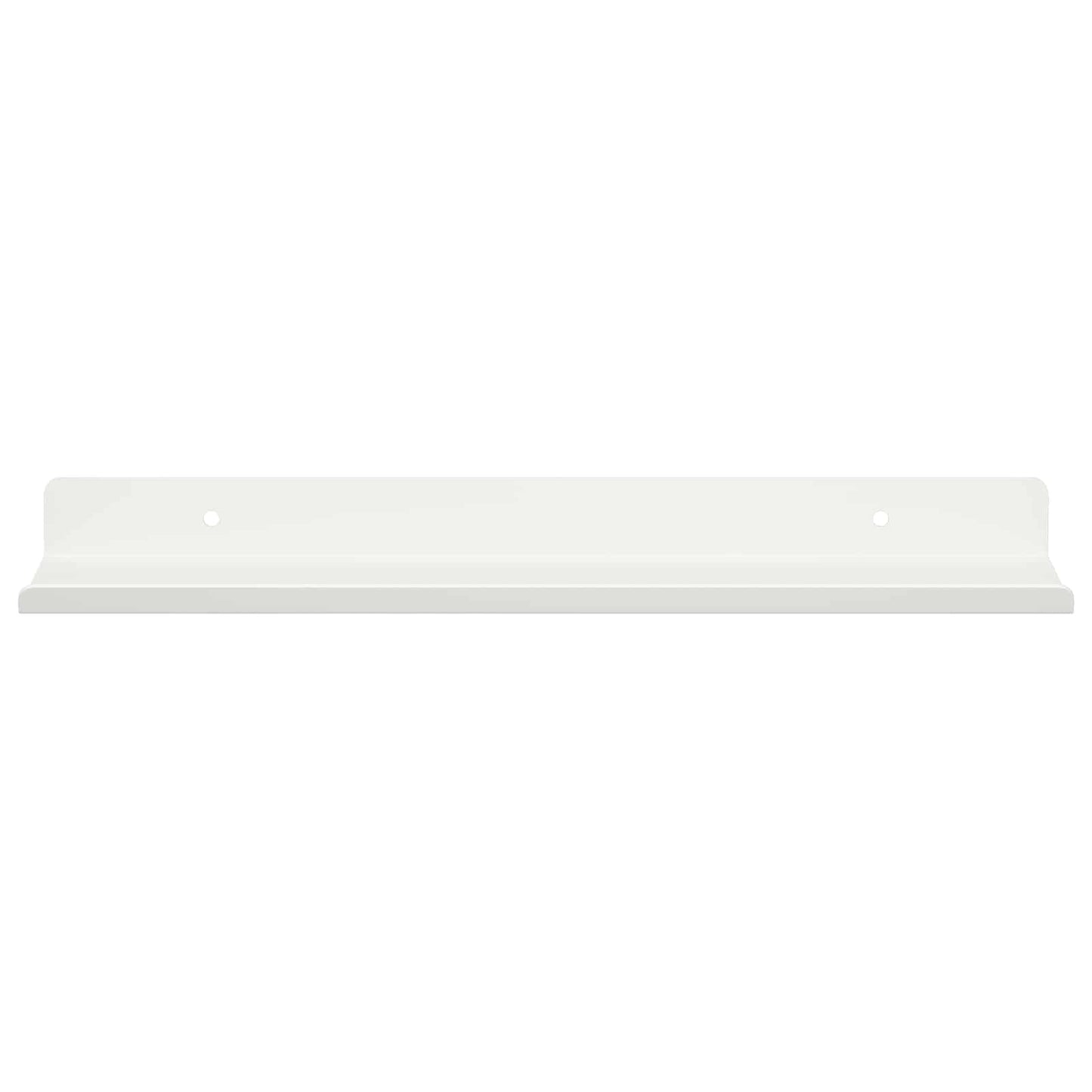 Mensola sospesa 2 pcs Bianco 30 x 9 x 2,5 cm Acciaio