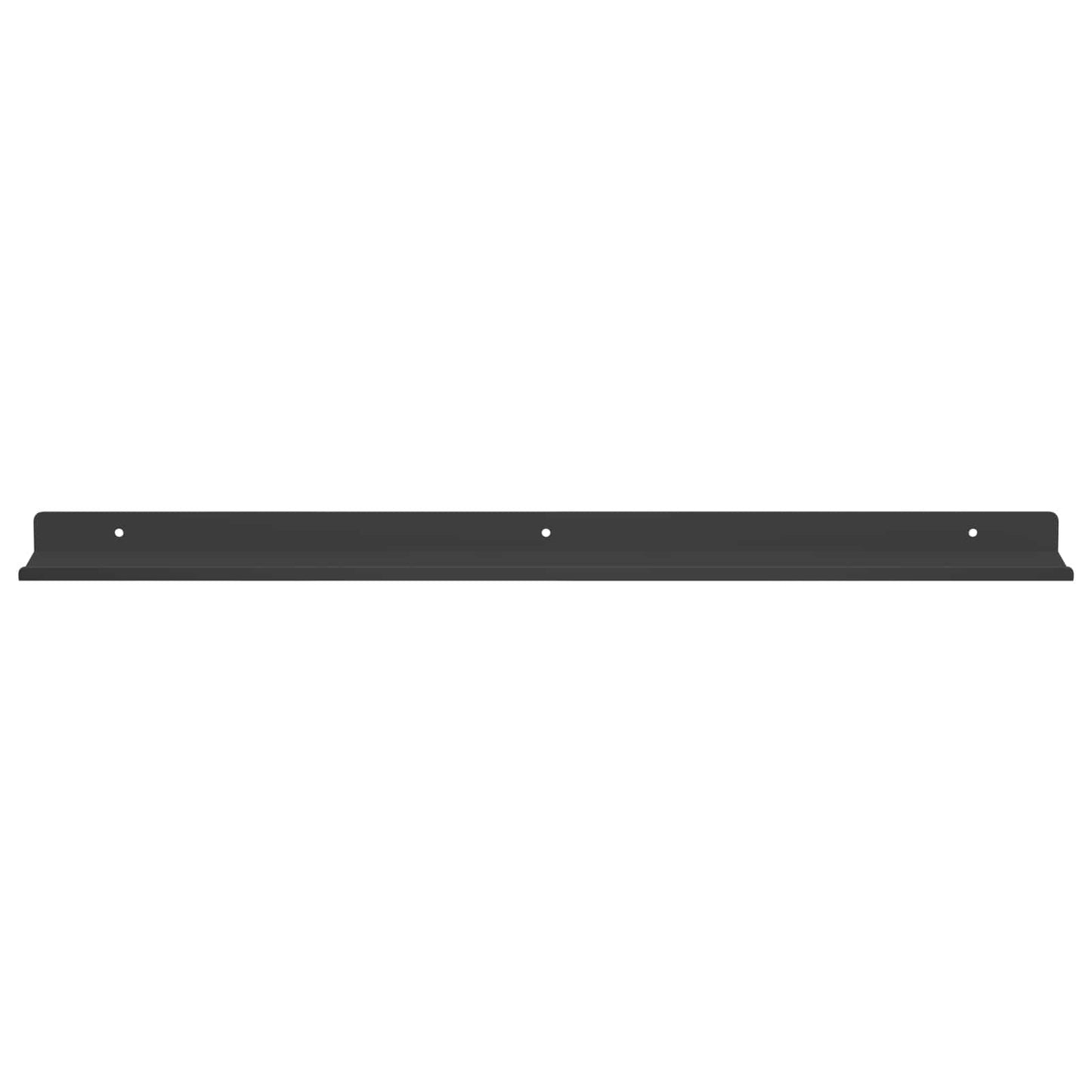 Mensola sospesa 2 pcs Nero 60 x 8,5 x 2,5 cm Acciaio
