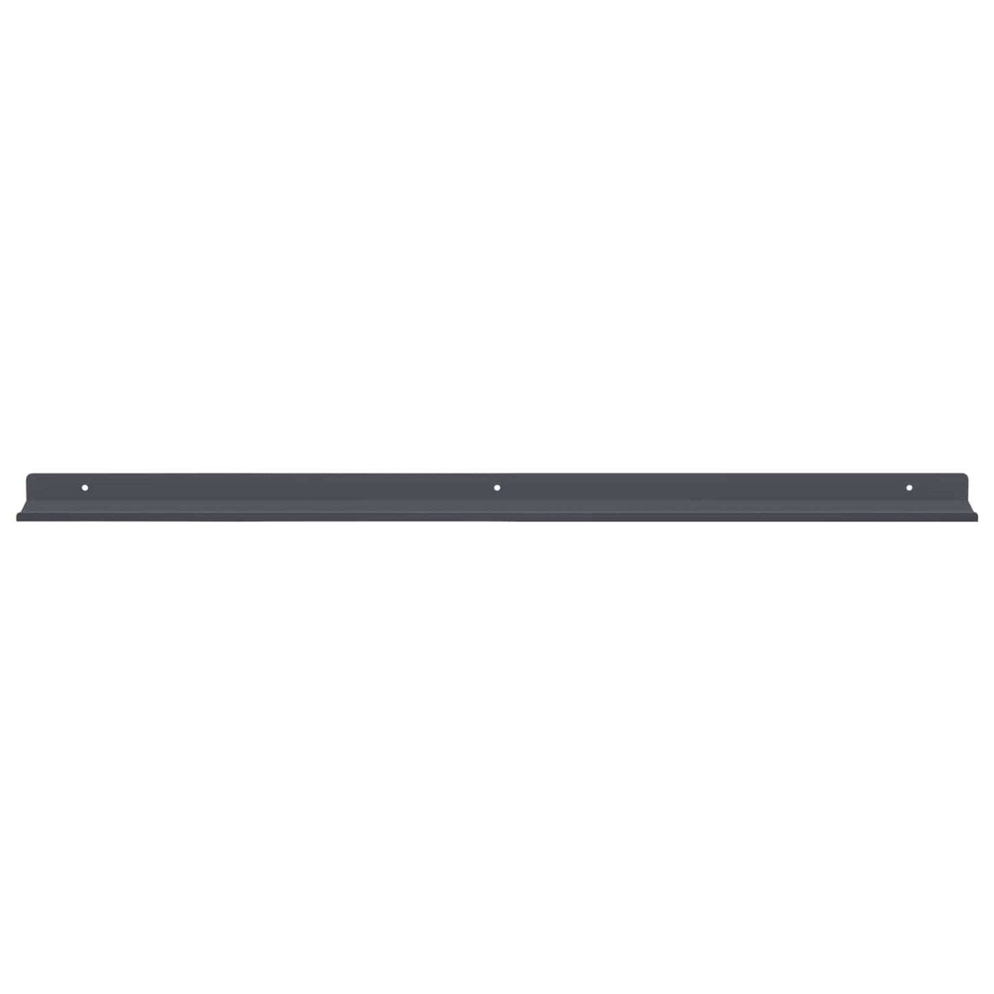 Mensola sospesa 4 pcs Antracite 80 x 9 x 2,5 cm Acciaio