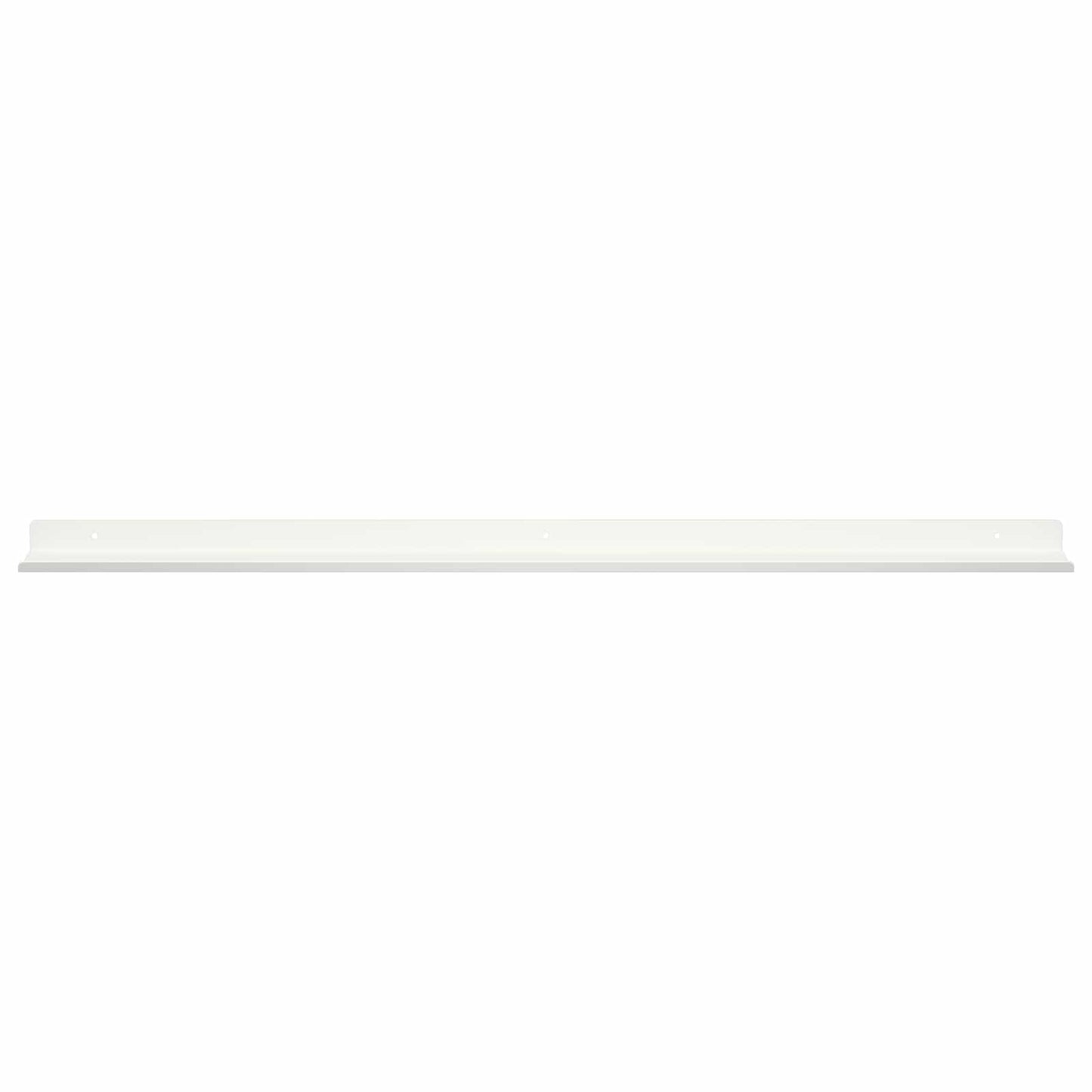 Mensola sospesa 2 pcs Bianco 80 x 9 x 2,5 cm Acciaio