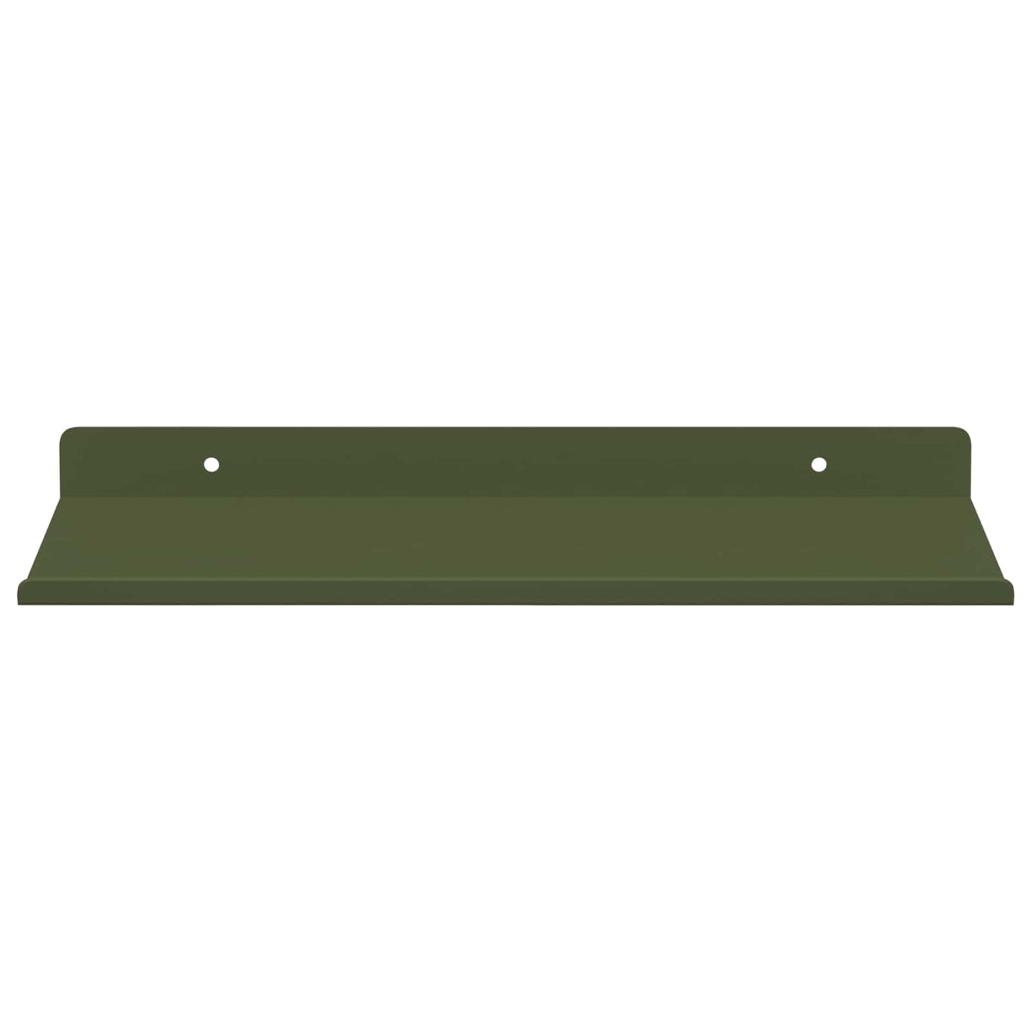 Mensola sospesa 2 pcs Verde oliva 30 x 18 x 2,5 cm Acciaio