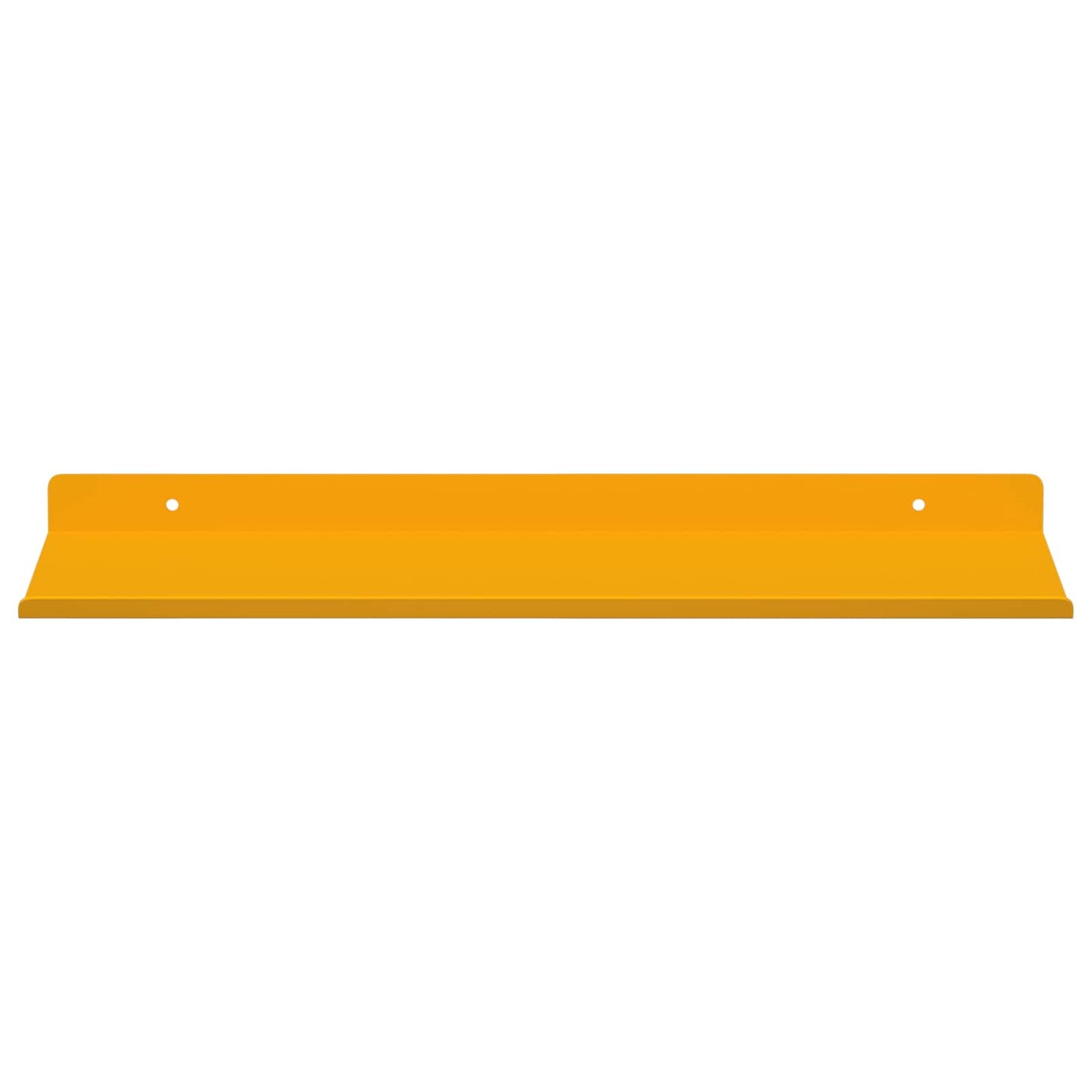 Mensola sospesa 4 pcs Giallo senape 40 x 18 x 2,5 cm Acciaio