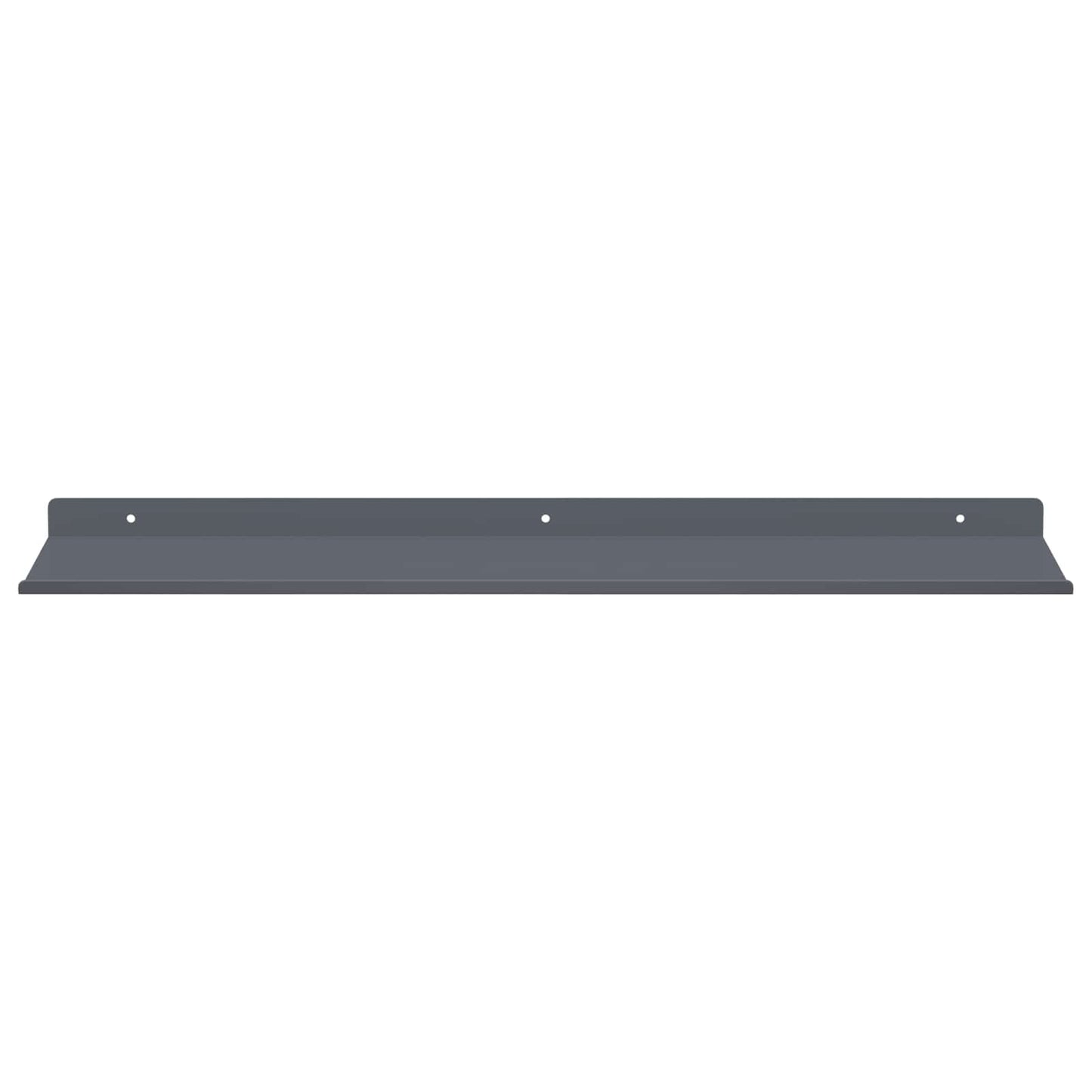 Mensola sospesa 2 pcs Antracite 60 x 18 x 2,5 cm Acciaio